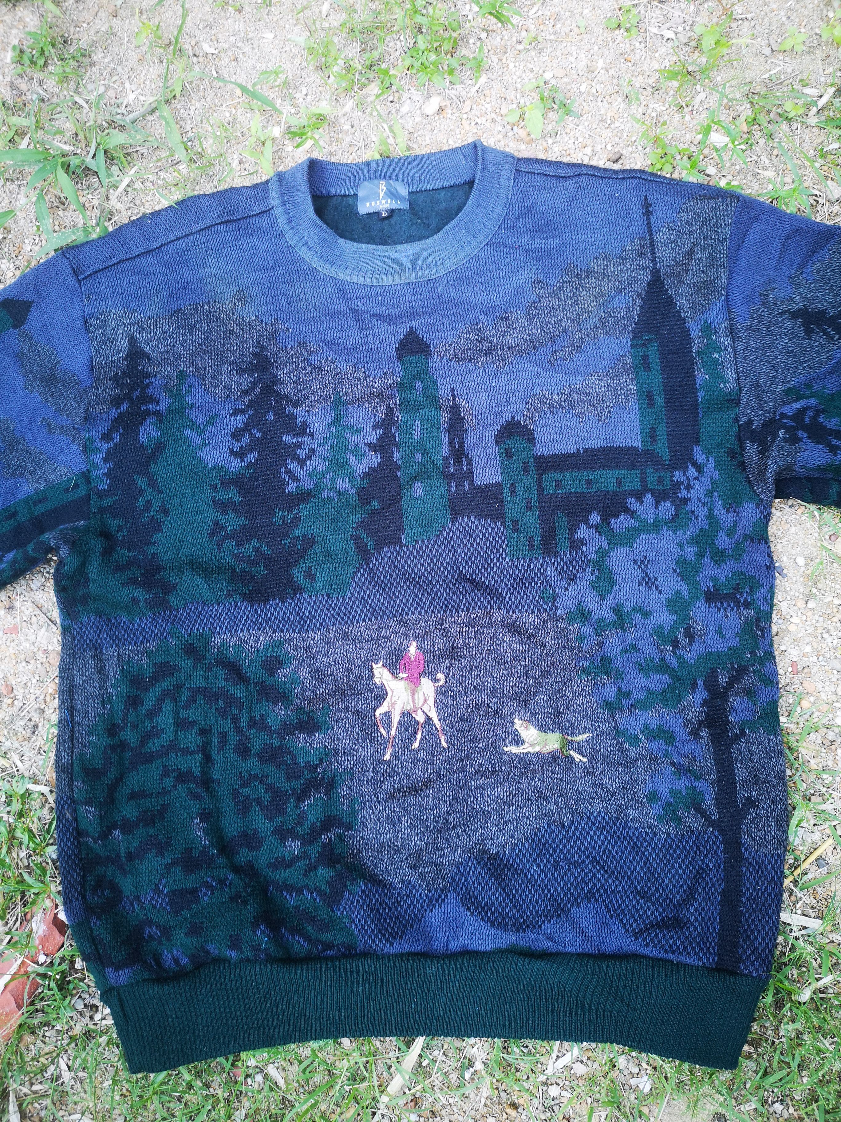 Designer Vintage Boswell knitting sweatshirt Size US L / EU 52-54 / 3 - 5 Thumbnail