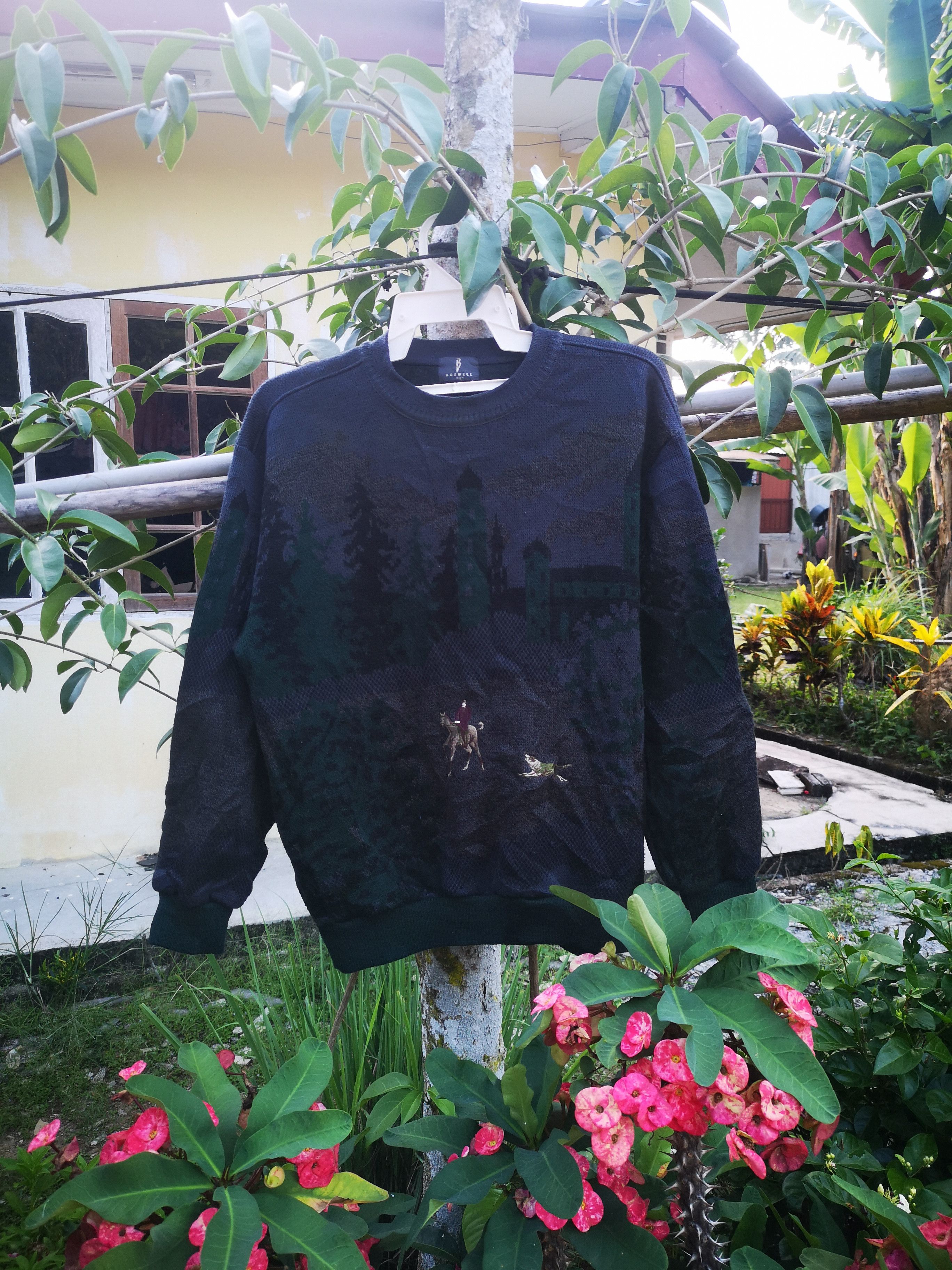 Designer Vintage Boswell knitting sweatshirt Size US L / EU 52-54 / 3 - 1 Thumbnail