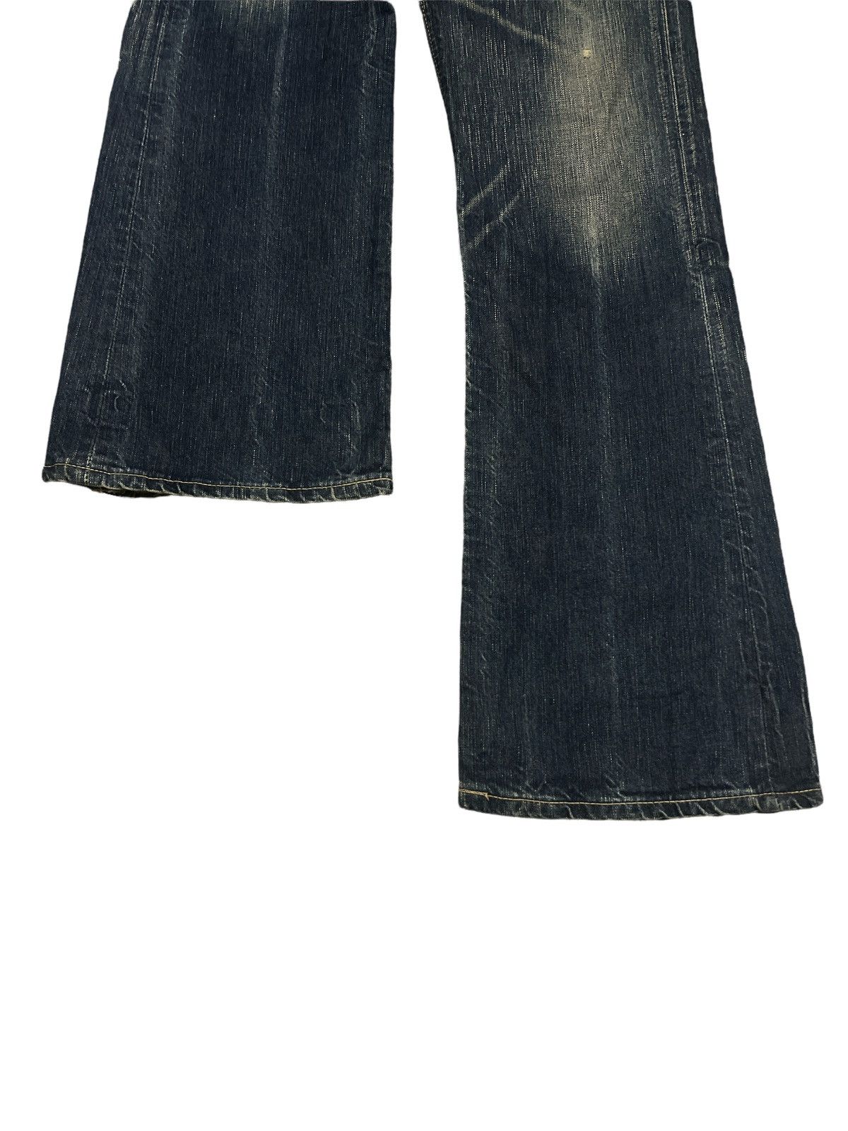 Edwin FLARED🔥EDWIN 503 BLUE TRIP DISTRESSED DENIM PANT Size US 32 / EU 48 - 6 Thumbnail