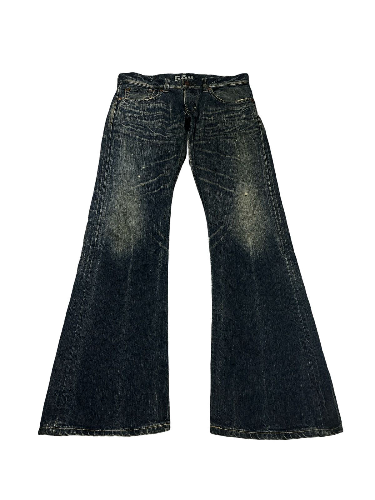 Edwin FLARED🔥EDWIN 503 BLUE TRIP DISTRESSED DENIM PANT Size US 32 / EU 48 - 5 Thumbnail