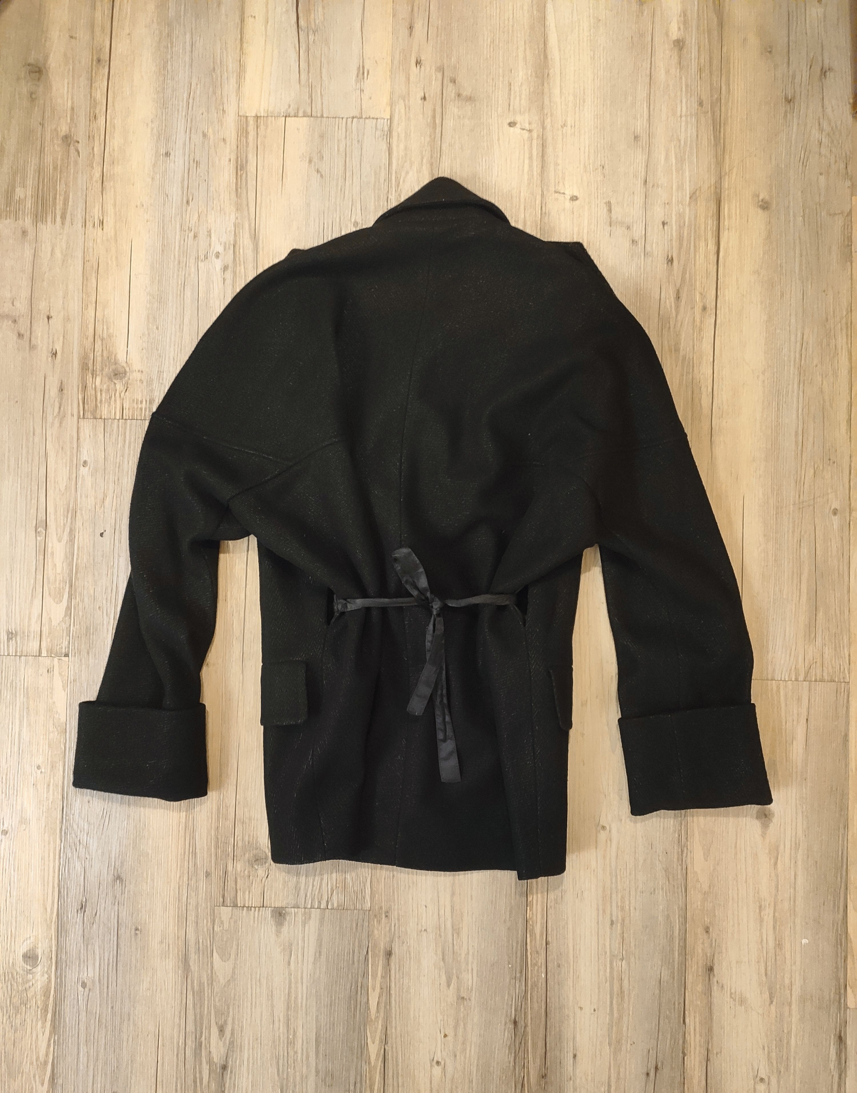 Maison Margiela UNIQUE ! 1 Double breasted oversized black coat Size S / US 4 / IT 40 - 3 Thumbnail