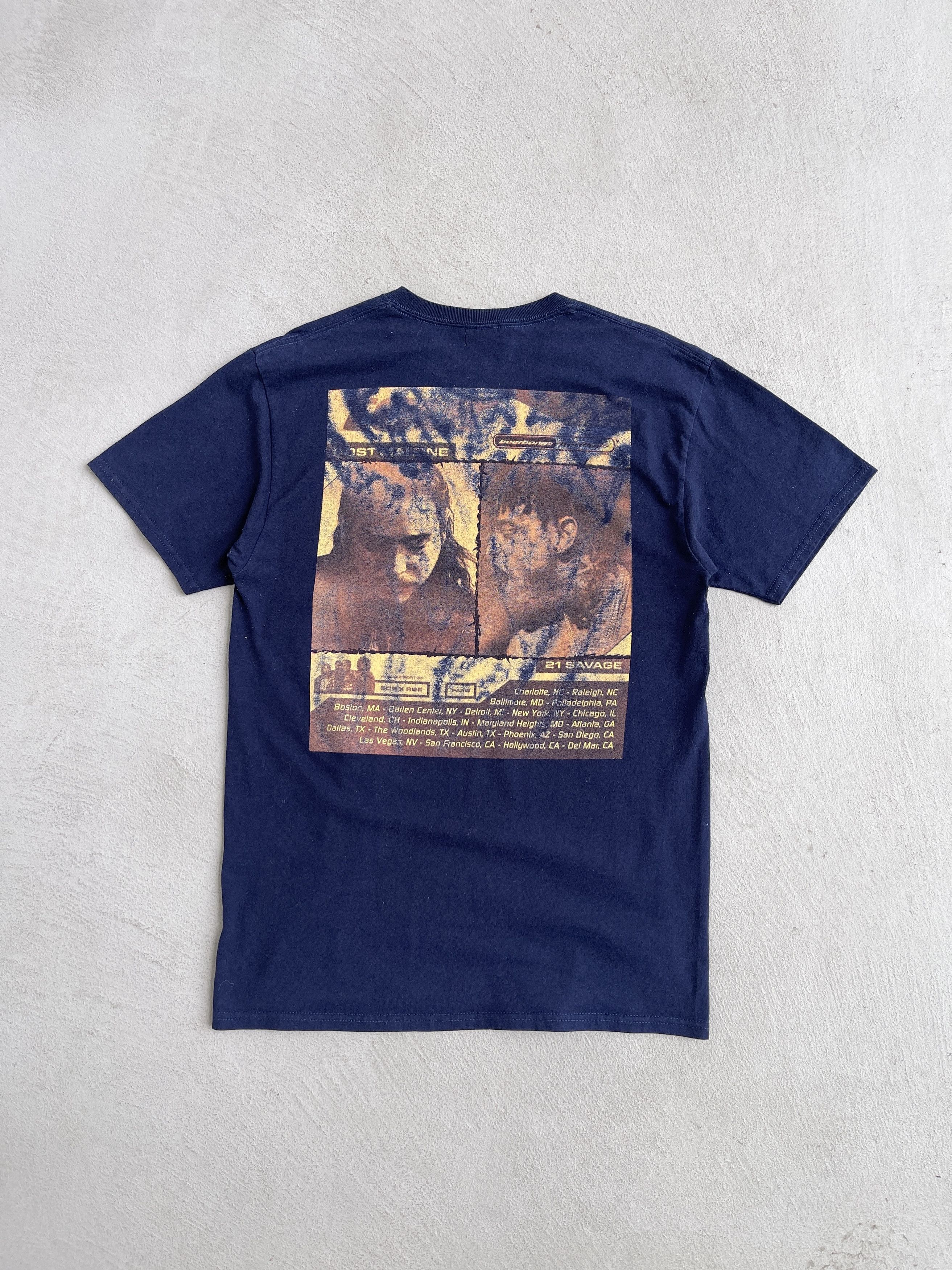 Rap Tees STEAL! 2018 Post Malone x 21 Savage USA Tour Tee (M) Size US M / EU 48-50 / 2 - 5 Thumbnail