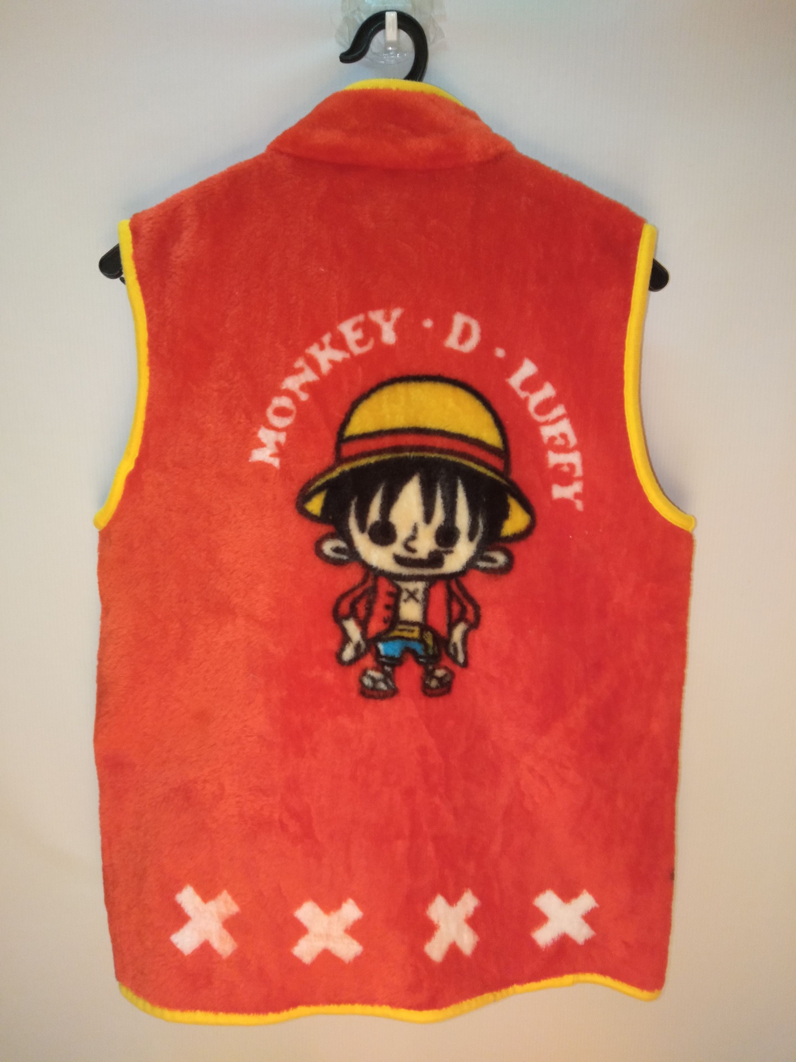 Japanese Brand One Piece Monkey Luffy Fleece Vest Size US M / EU 48-50 / 2 - 2 Thumbnail