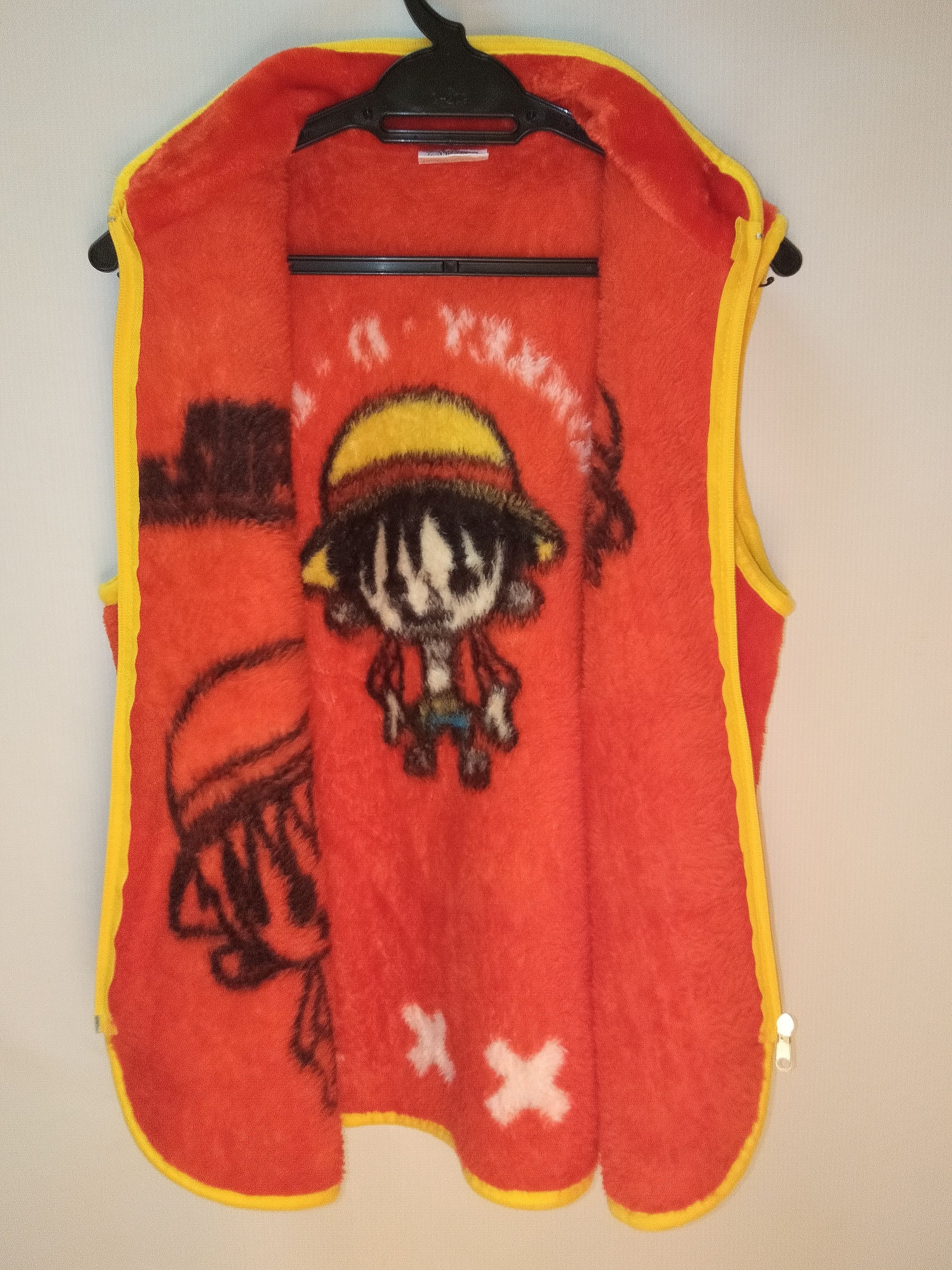 Japanese Brand One Piece Monkey Luffy Fleece Vest Size US M / EU 48-50 / 2 - 3 Thumbnail