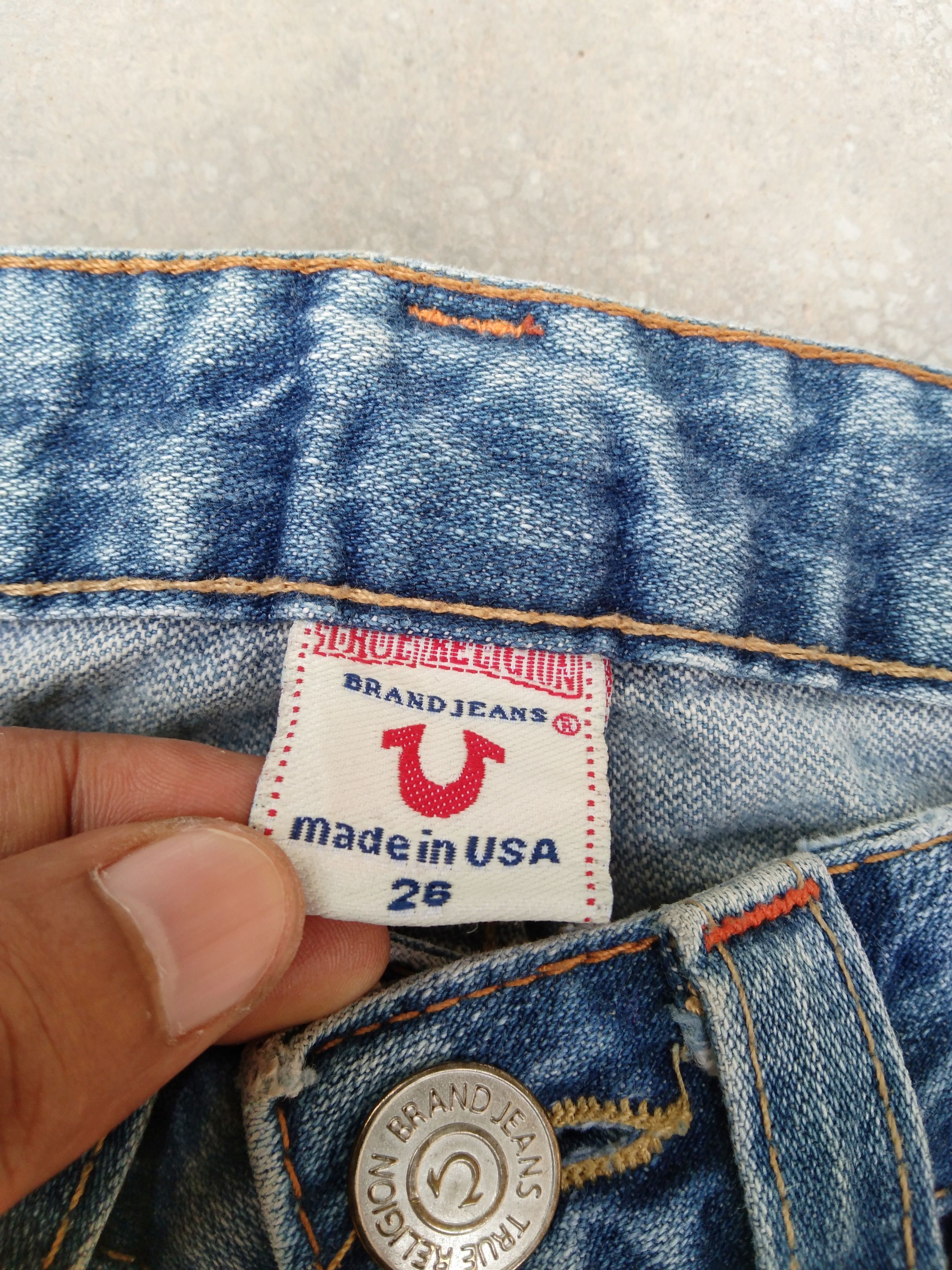 True Religion Vintage True Religion Flared Jeans Made In USA 26x30 Size US 26 / EU 42 - 6 Thumbnail