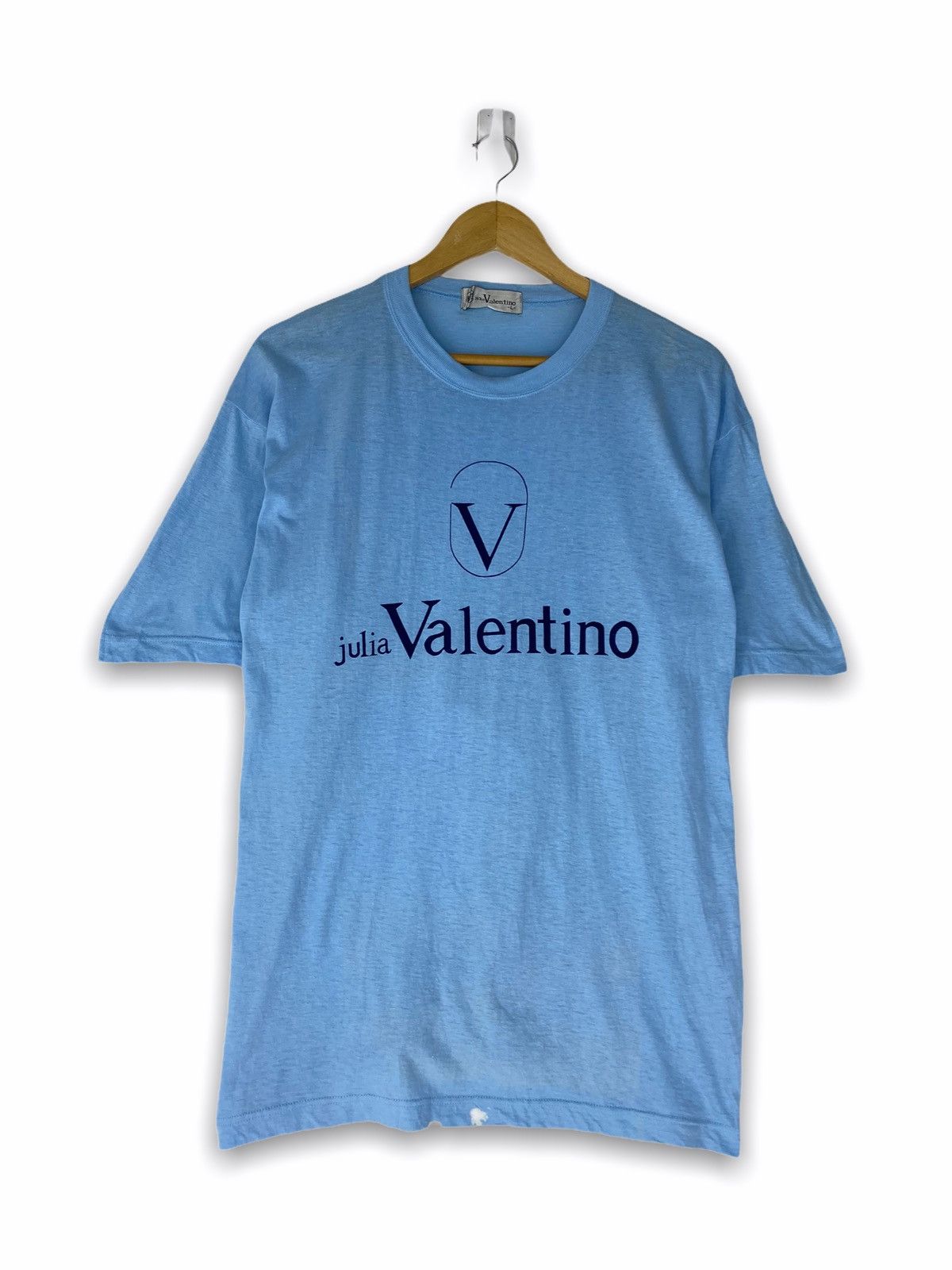 image of Design Valentino Spell Out in Blue, Men's (Size Large)