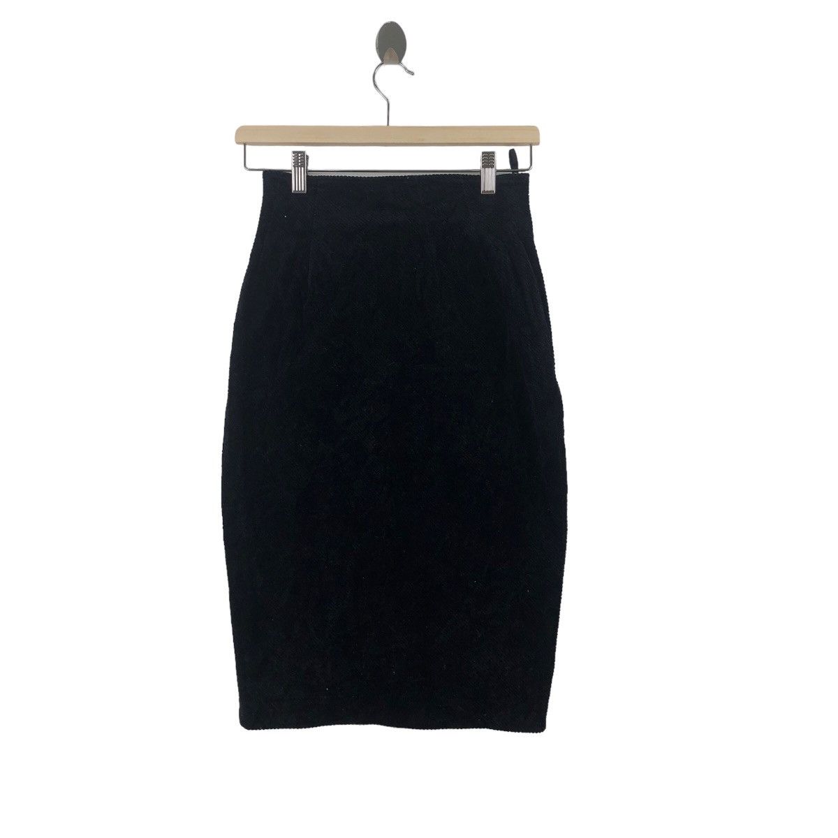 Jean Paul Gaultier Vintage Jean Paul GAULTIER Skirt Corduroy Black Colour Size 25" / US 0 / IT 36 - 1 Thumbnail