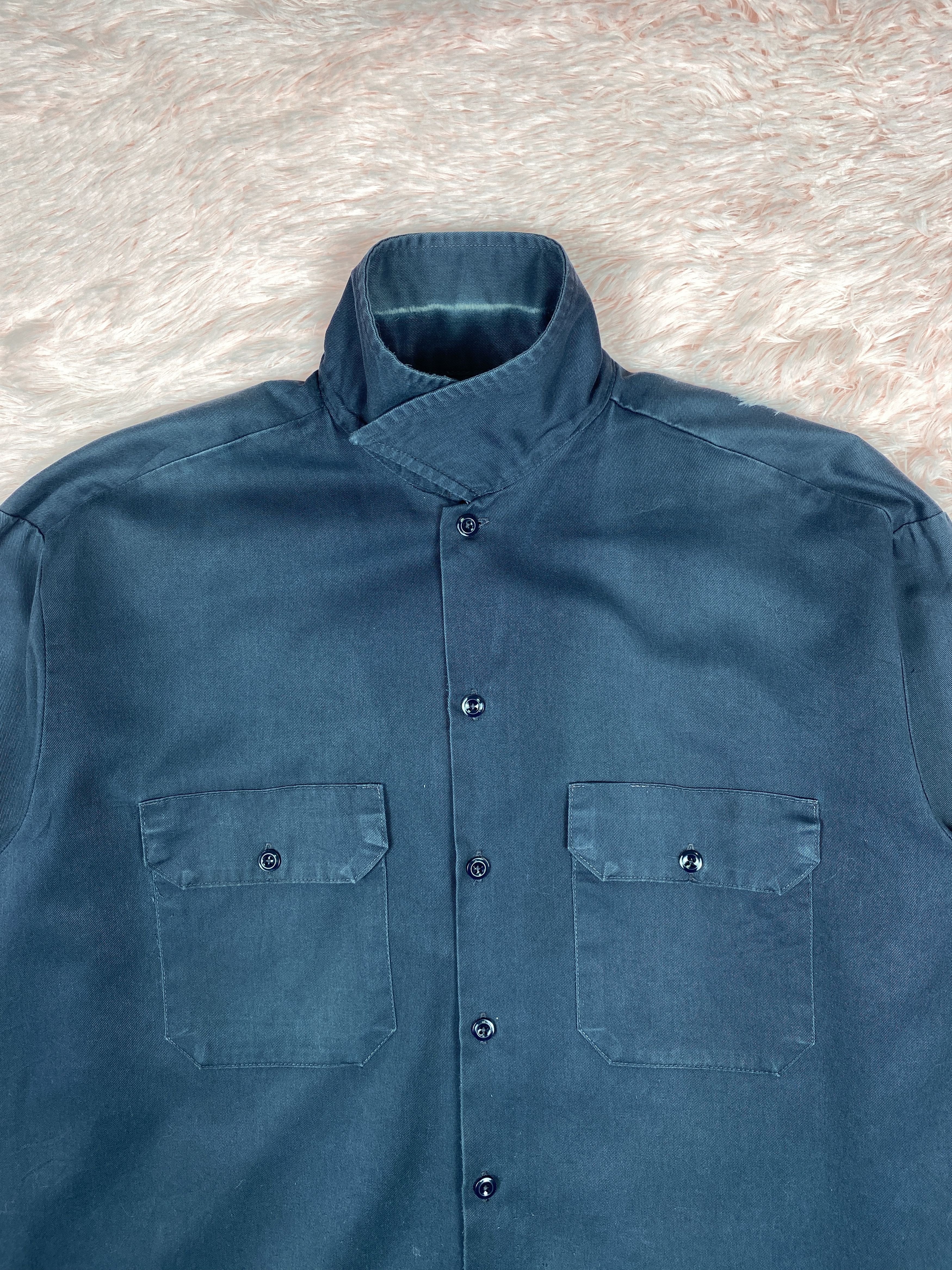 Dickies × Vintage Vintage Dickies Long Sleeve Worker Shirt J1611 Size US M / EU 48-50 / 2 - 2 Thumbnail
