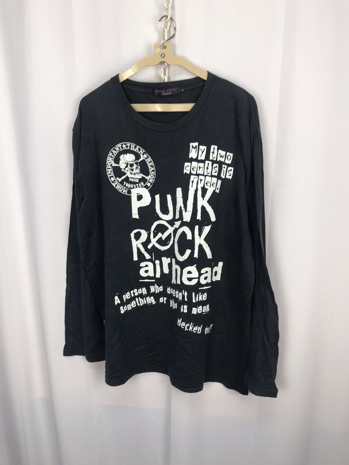 Japanese Brand × Seditionaries Punk rock airhead printed long sleeve tshirt by thruxton Size US L / EU 52-54 / 3 - 6 Thumbnail