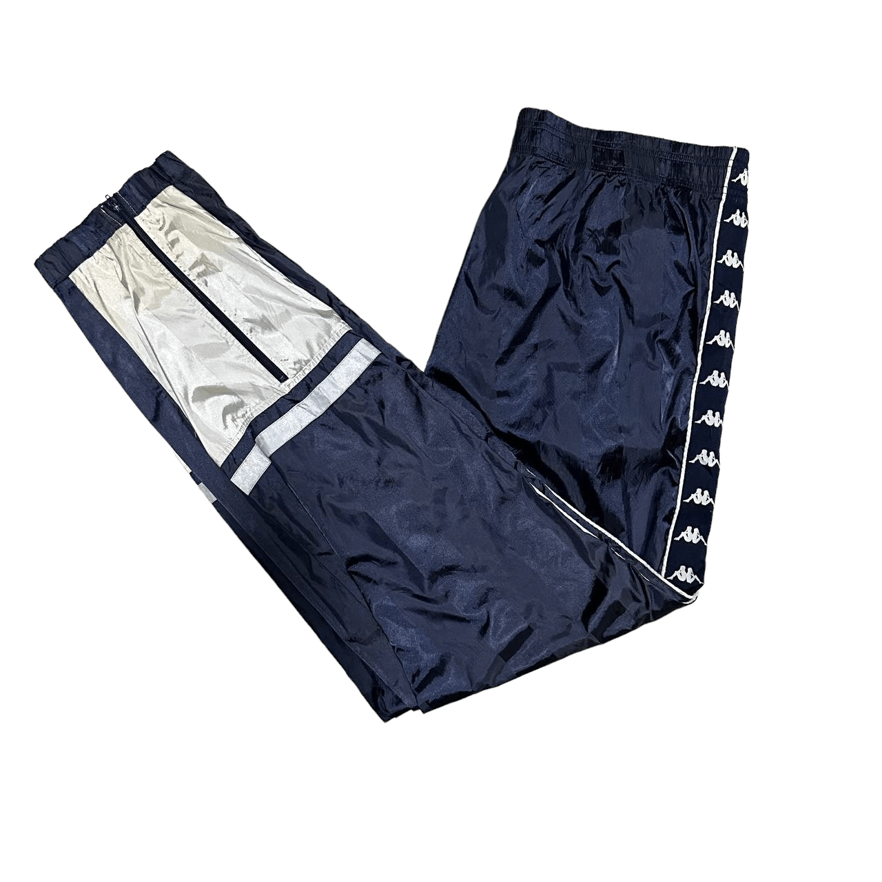image of Stealsvintage Kappa Side-Tape Nylon Track Pants, Men's (Size 38)