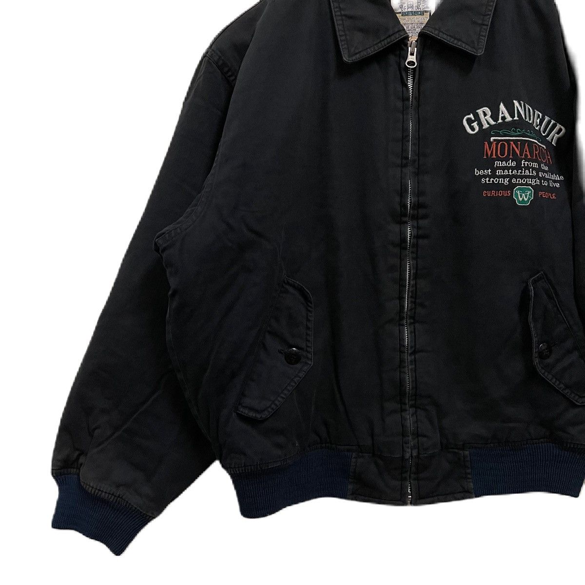 Japanese Brand Vintage OFF-ROAD bomber jacket cotton Size US L / EU 52-54 / 3 - 3 Thumbnail
