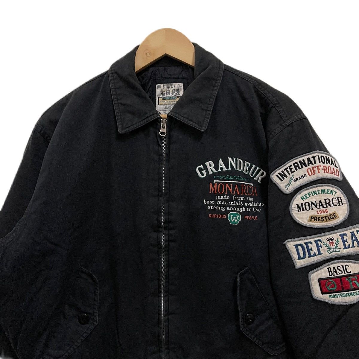 Japanese Brand Vintage OFF-ROAD bomber jacket cotton Size US L / EU 52-54 / 3 - 2 Thumbnail