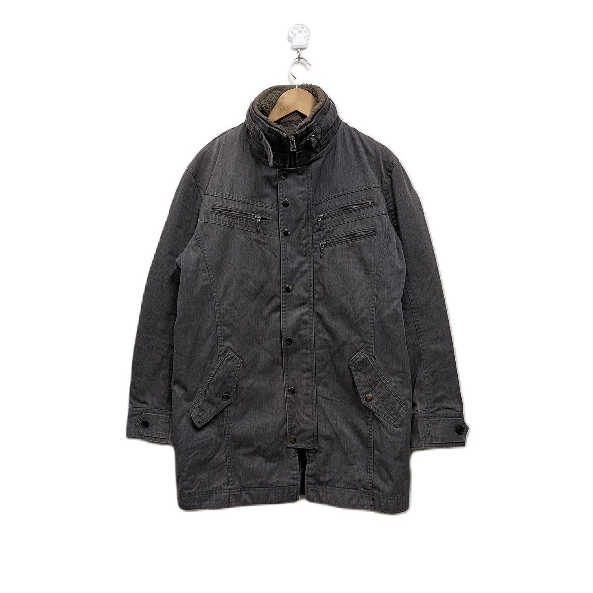 Japanese Brand MICHEL KLEIN homme jacket parka denim Size US L / EU 52-54 / 3 - 1 Thumbnail
