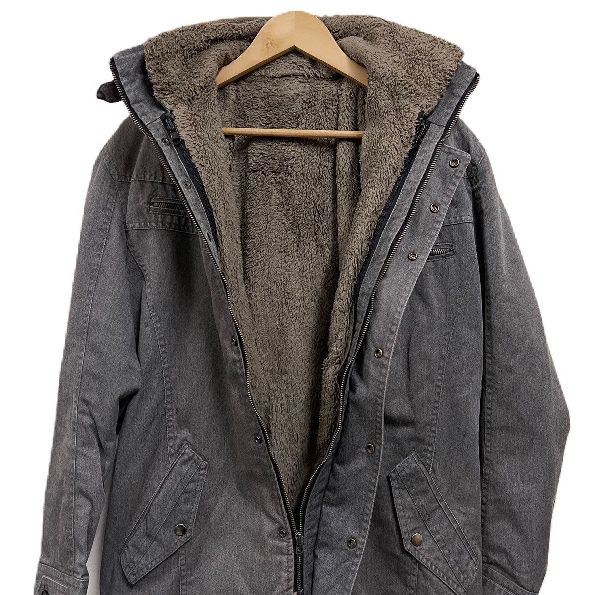 Japanese Brand MICHEL KLEIN homme jacket parka denim Size US L / EU 52-54 / 3 - 8 Thumbnail