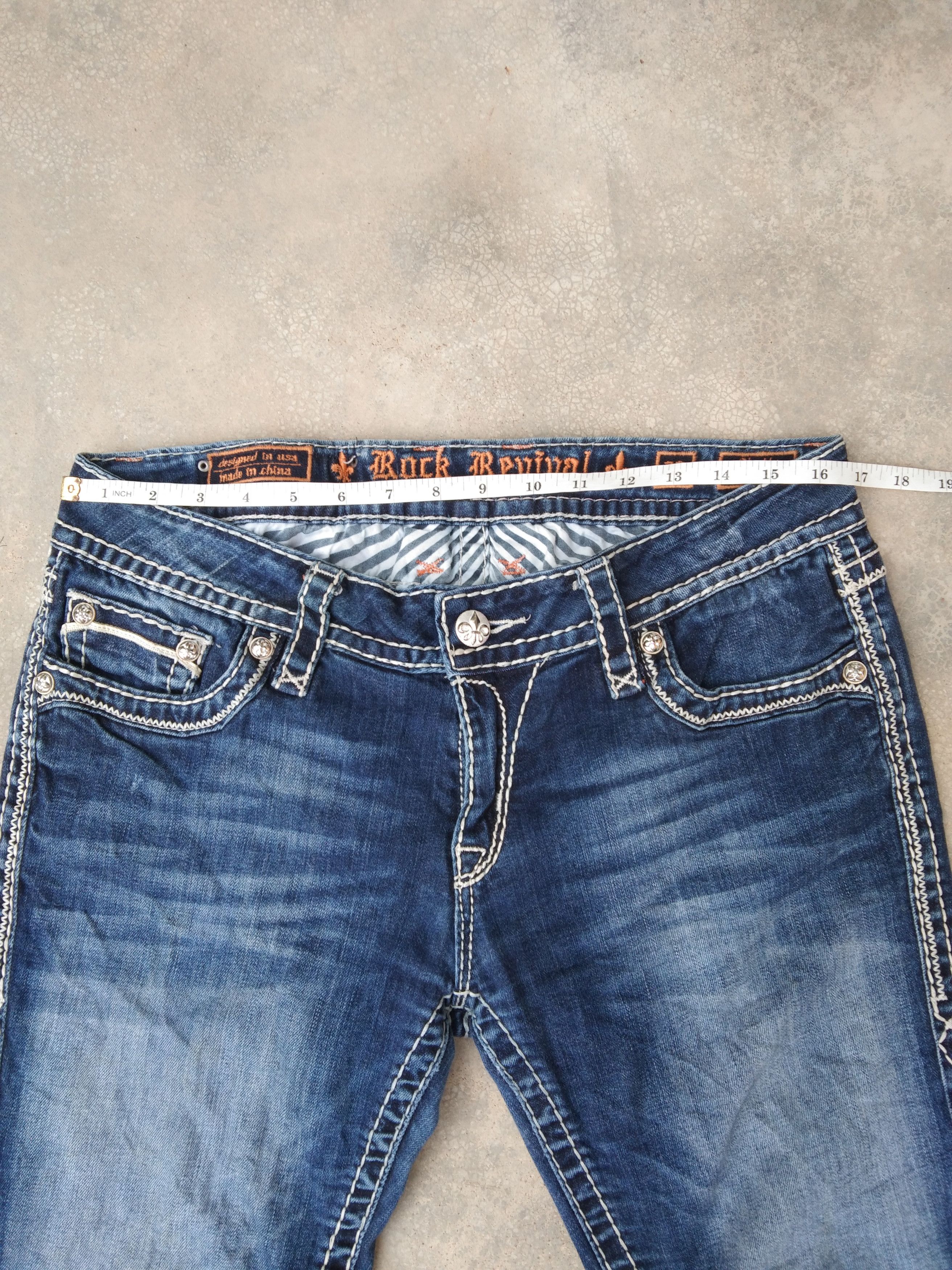 Rock Revival Y2K Rock Revival Boot Cut Flared Jeans 33x32 Size US 33 - 6 Thumbnail