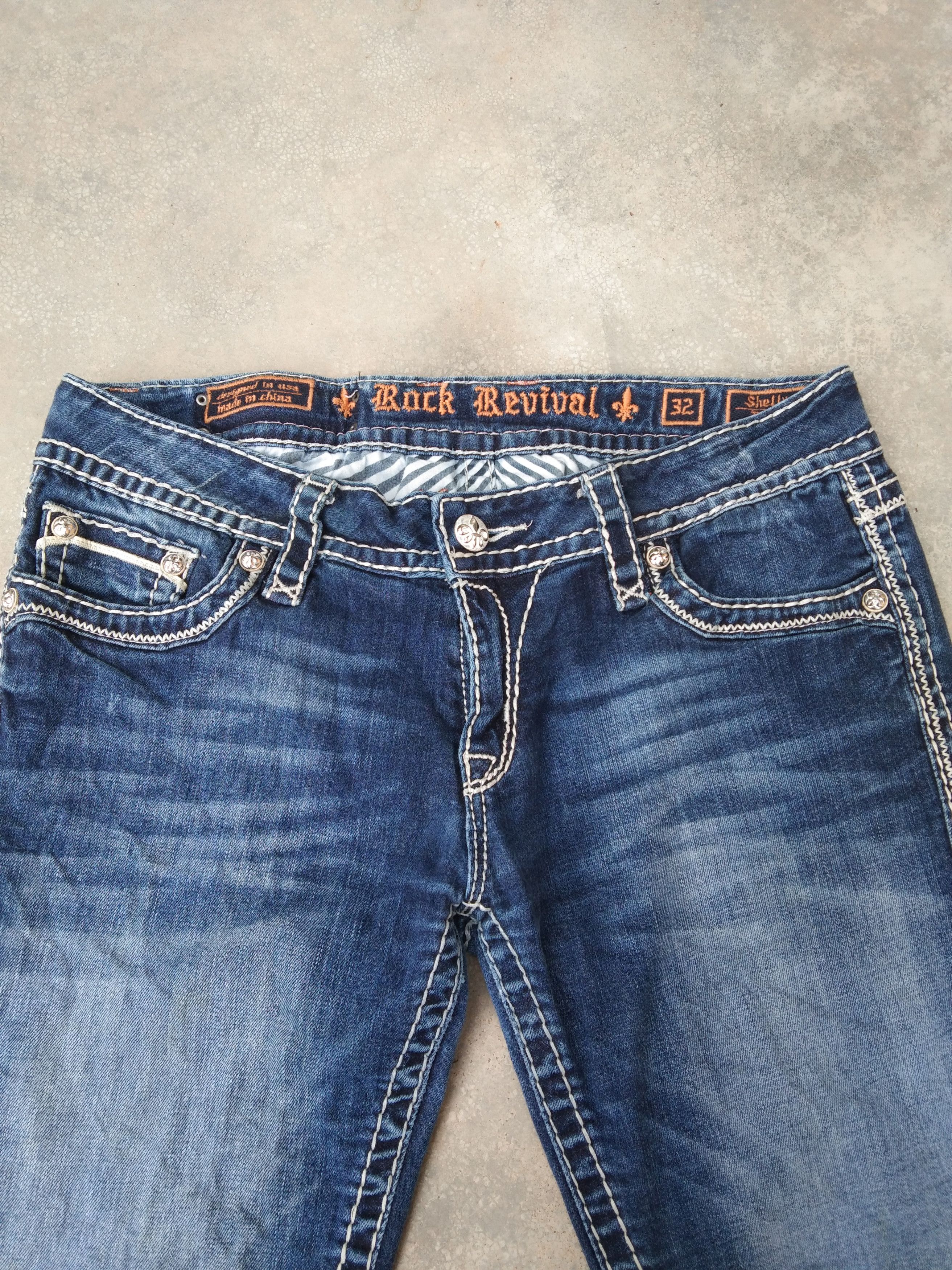 Rock Revival Y2K Rock Revival Boot Cut Flared Jeans 33x32 Size US 33 - 7 Thumbnail