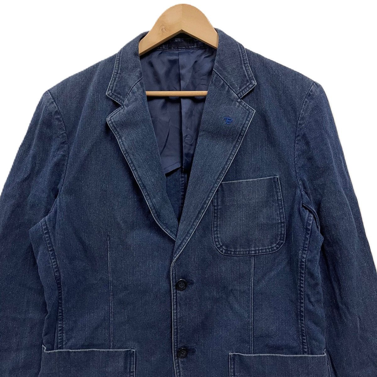 Blue Blue Japan Bleu nimes denim blazer jacket casual Size US M / EU 48-50 / 2 - 3 Thumbnail