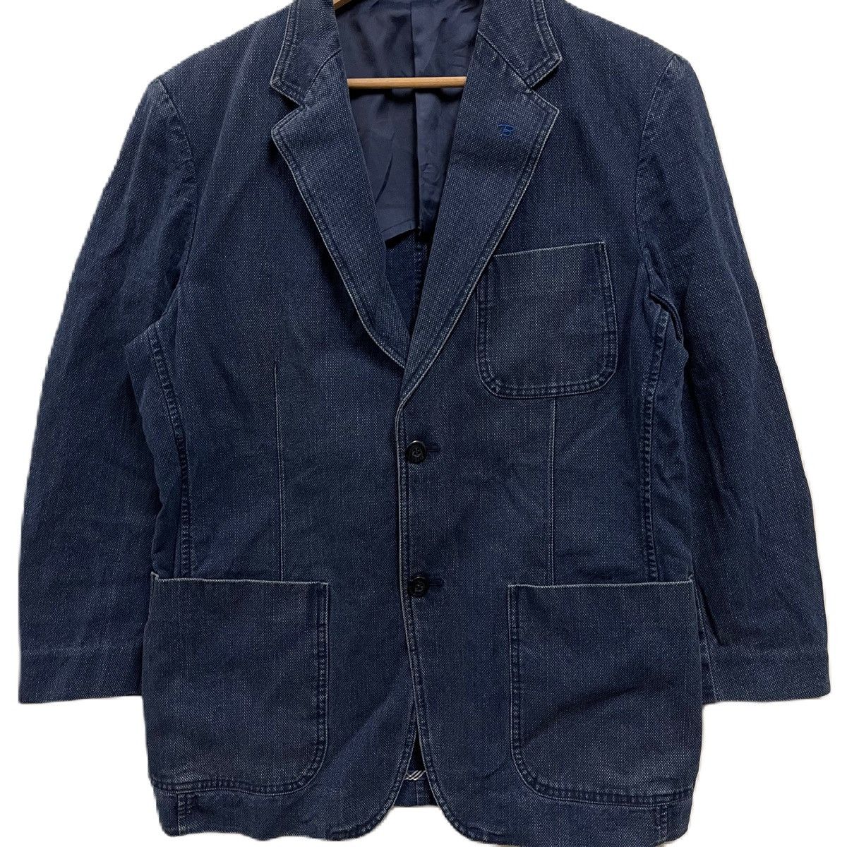 Blue Blue Japan Bleu nimes denim blazer jacket casual Size US M / EU 48-50 / 2 - 4 Thumbnail