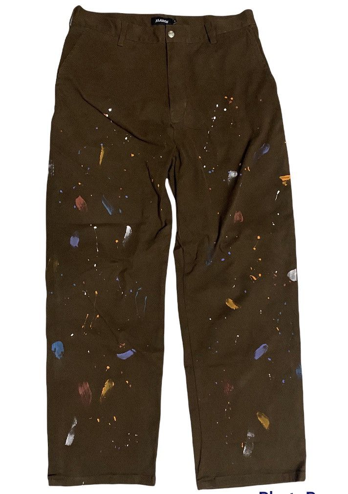 image of Xlarge Pants "painting Design" in Brown, Men's (Size 34)