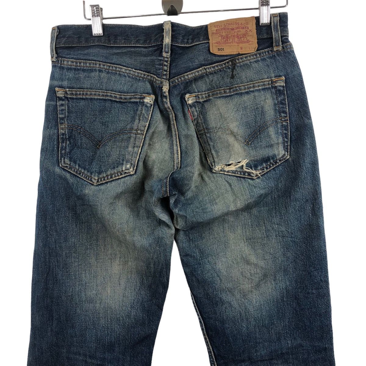 Levi's Vintage Levi's 501 Jeans 31x34 Distressed Y2K Made in Turkey Size US 32 / EU 48 - 4 Thumbnail