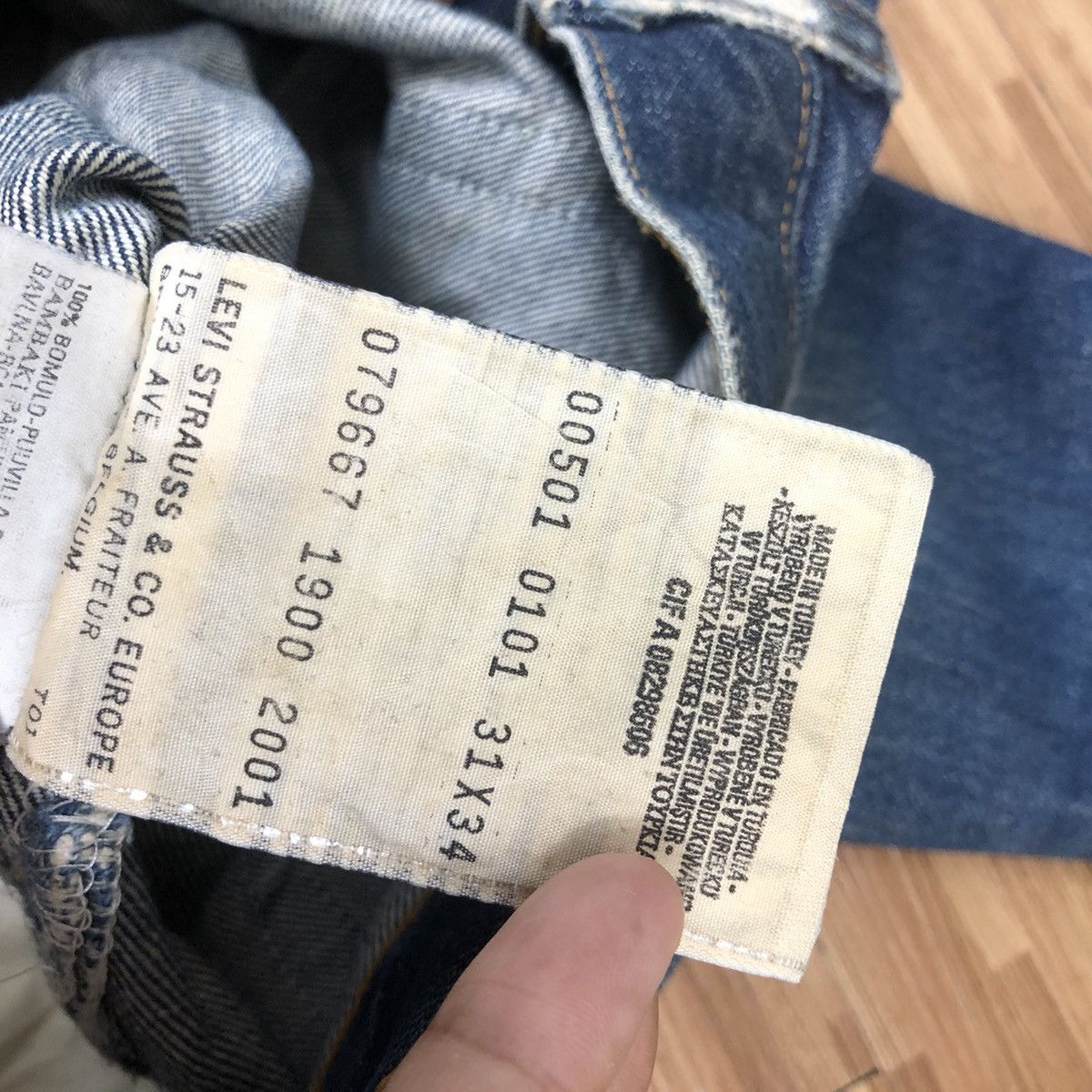 Levi's Vintage Levi's 501 Jeans 31x34 Distressed Y2K Made in Turkey Size US 32 / EU 48 - 5 Thumbnail