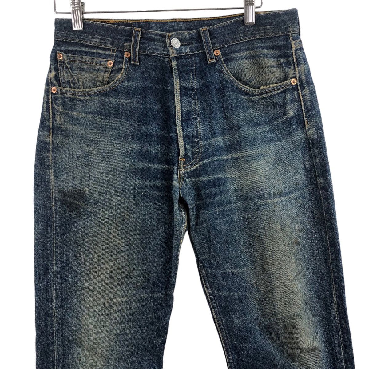 Levi's Vintage Levi's 501 Jeans 31x34 Distressed Y2K Made in Turkey Size US 32 / EU 48 - 2 Thumbnail