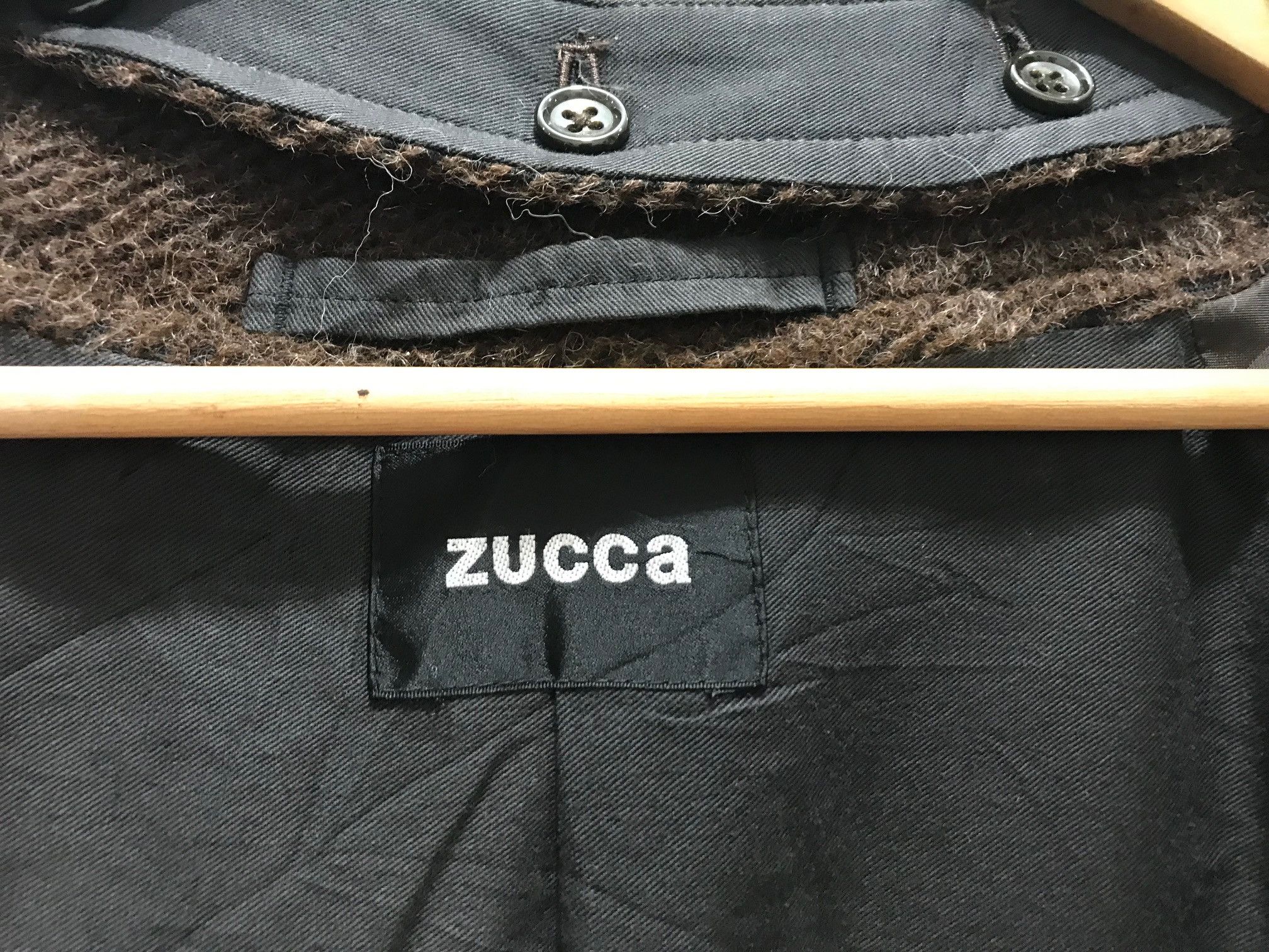 CABANE de ZUCCa × Issey Miyake Zucca Wool Jacket Toggle Button Size US M / EU 48-50 / 2 - 8 Thumbnail
