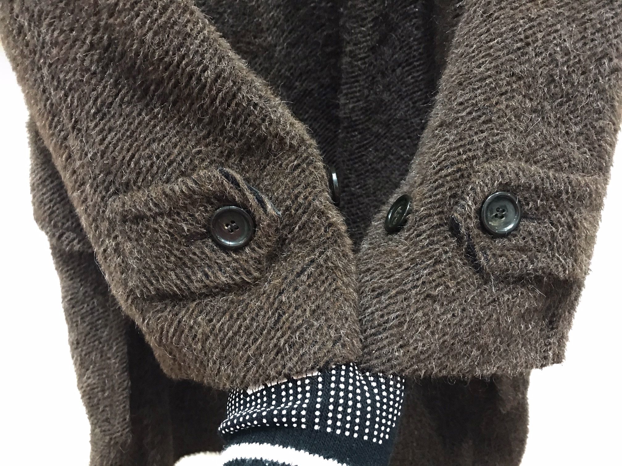 CABANE de ZUCCa × Issey Miyake Zucca Wool Jacket Toggle Button Size US M / EU 48-50 / 2 - 7 Thumbnail