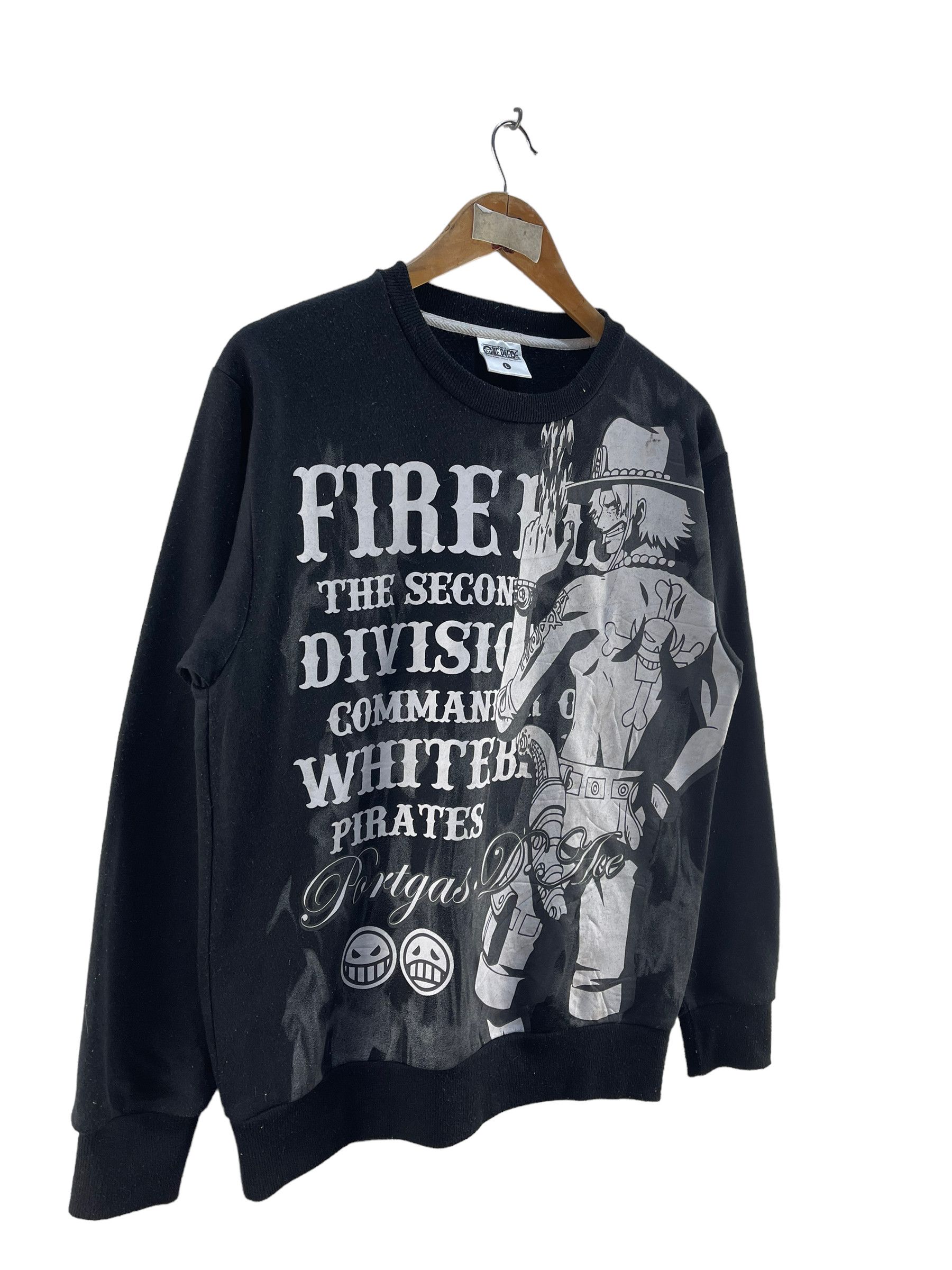 Cartoon Network Fire First Portgas D.Ace One Piece Sweatshirt Size US M / EU 48-50 / 2 - 3 Thumbnail