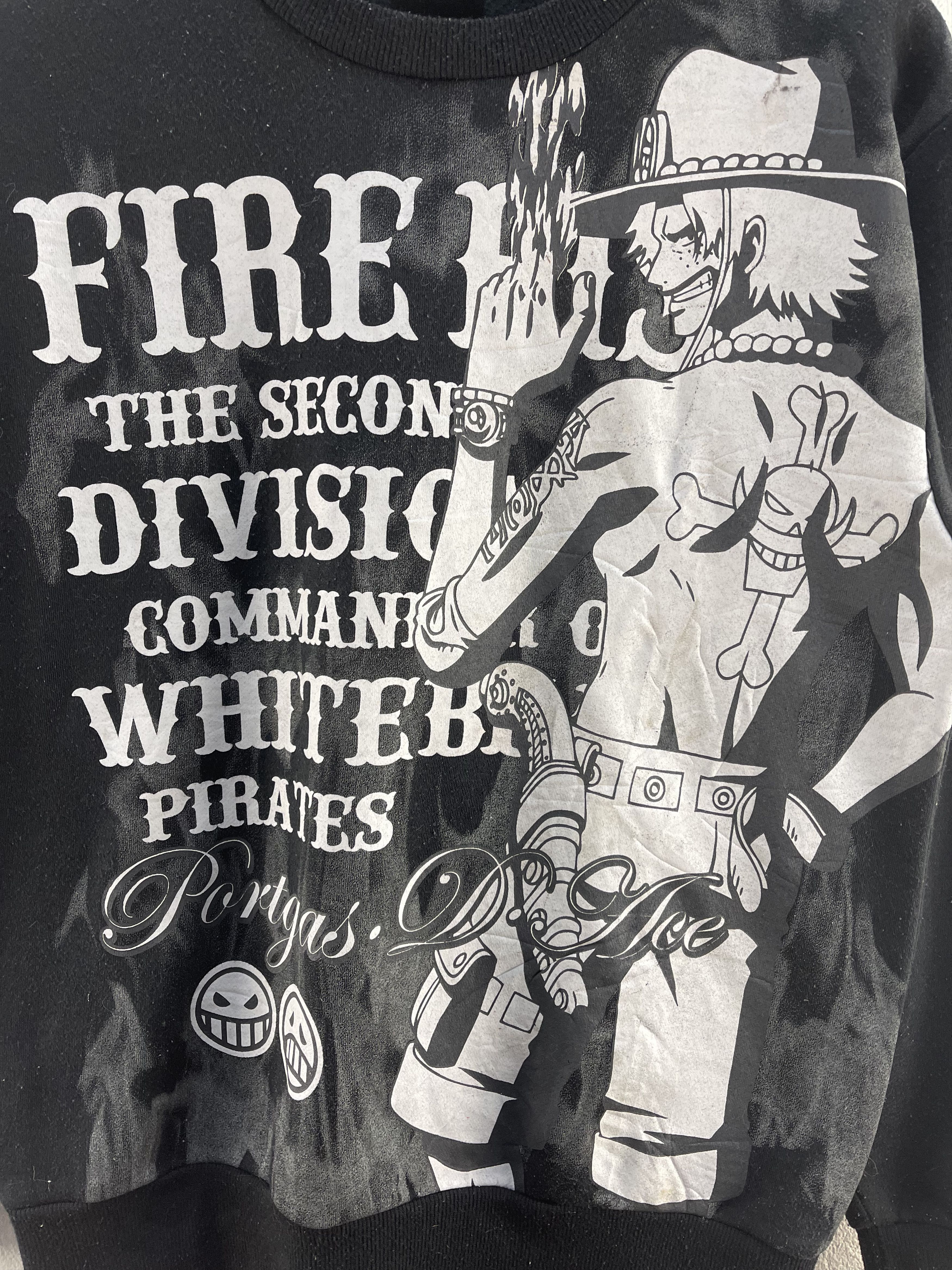 Cartoon Network Fire First Portgas D.Ace One Piece Sweatshirt Size US M / EU 48-50 / 2 - 7 Thumbnail