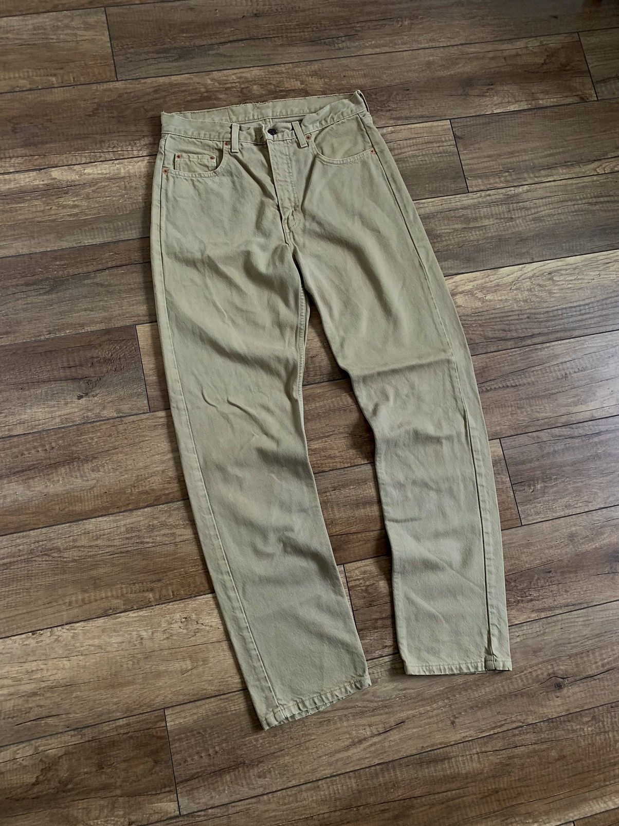 Levi's Vintage Levi’s 615 Orange Tab Beige Brown Denim Pants Jeans Size US 32 / EU 48 - 2 Thumbnail