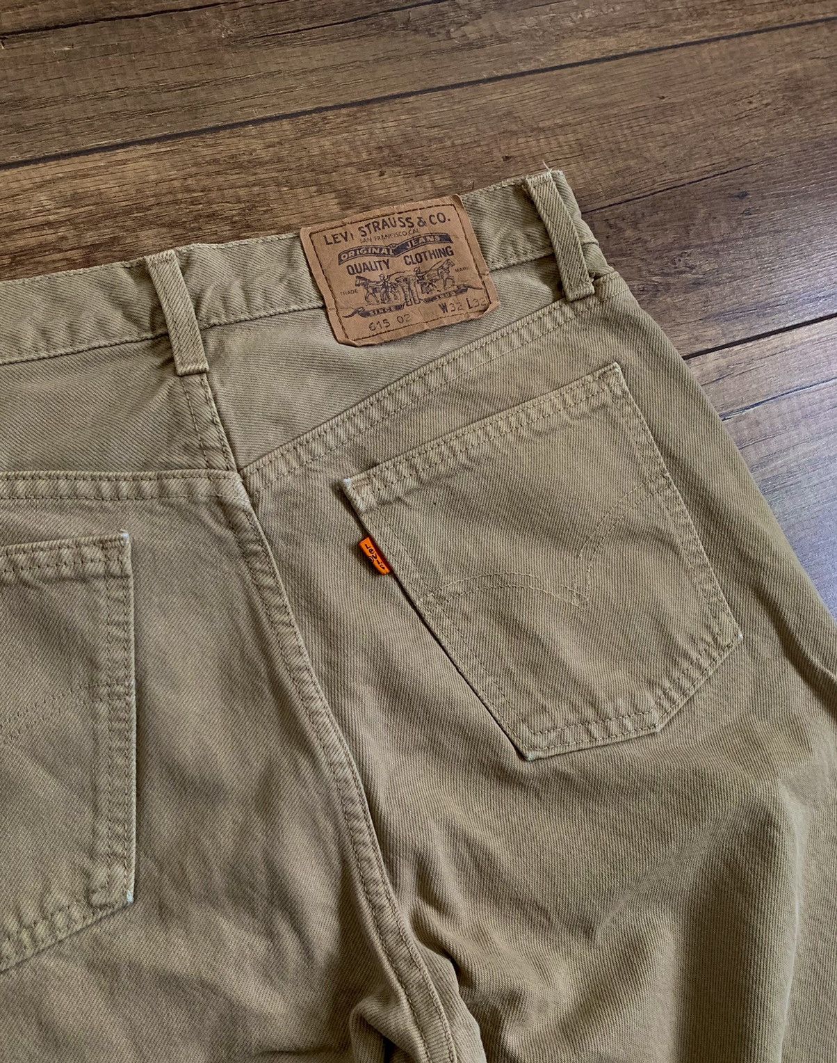 Levi's Vintage Levi’s 615 Orange Tab Beige Brown Denim Pants Jeans Size US 32 / EU 48 - 6 Thumbnail