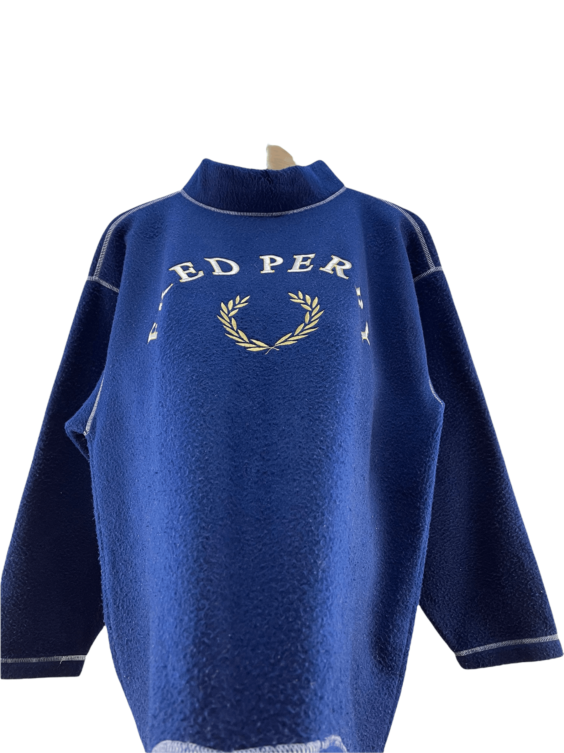 Fred Perry Vintage Fred Perry Embroidery Logo Fleece Jacket Size US L / EU 52-54 / 3 - 7 Thumbnail
