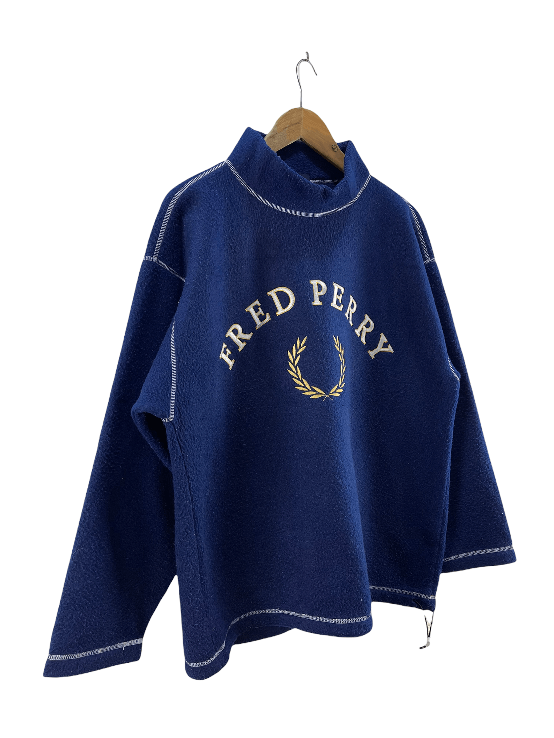 Fred Perry Vintage Fred Perry Embroidery Logo Fleece Jacket Size US L / EU 52-54 / 3 - 3 Thumbnail
