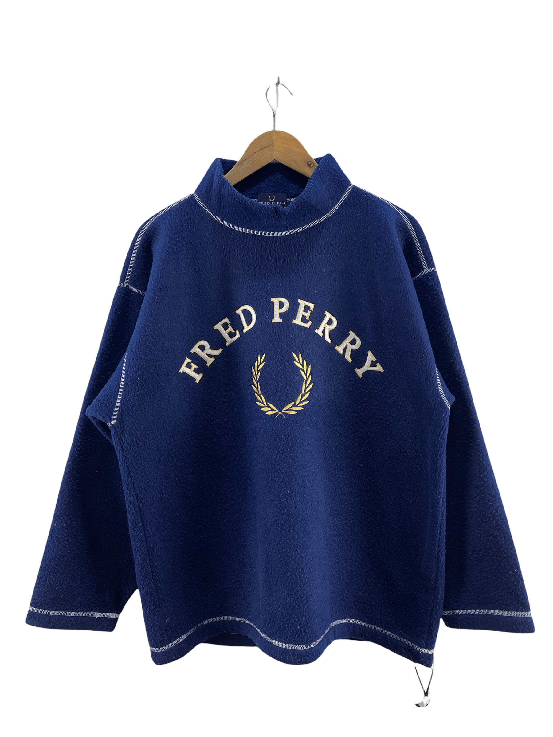 Fred Perry Vintage Fred Perry Embroidery Logo Fleece Jacket Size US L / EU 52-54 / 3 - 1 Thumbnail