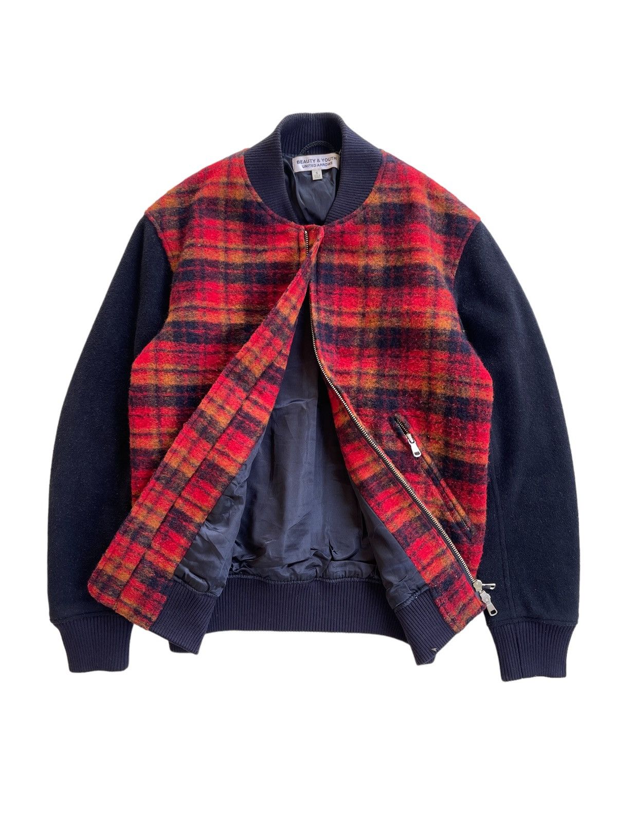 Beauty Beast WOOL CHECKED BOMBER JACKET Size US S / EU 44-46 / 1 - 2 Thumbnail
