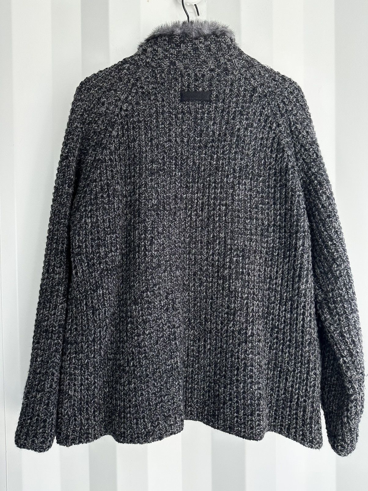 Jean Paul Gaultier Fur Collar Zip Knit Size US M / EU 48-50 / 2 - 7 Thumbnail