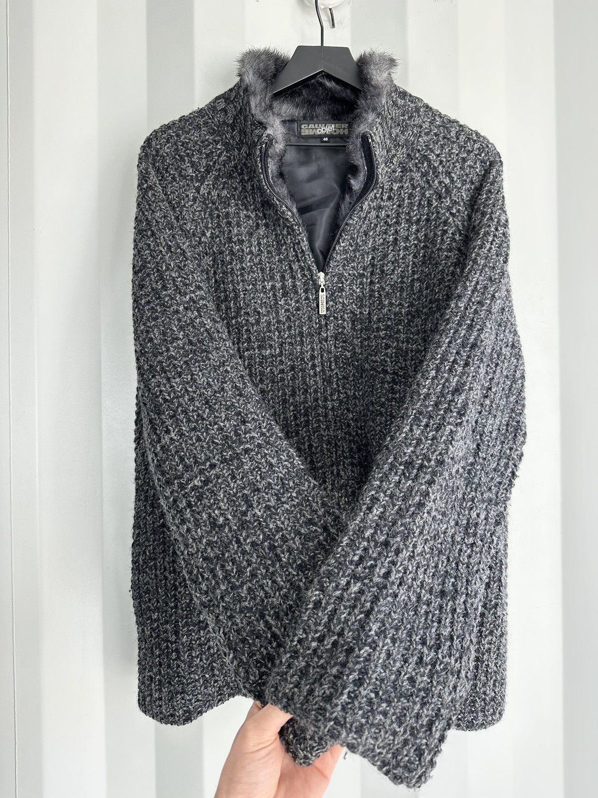 Jean Paul Gaultier AW03 Bondage Zip Up Sweater | Grailed