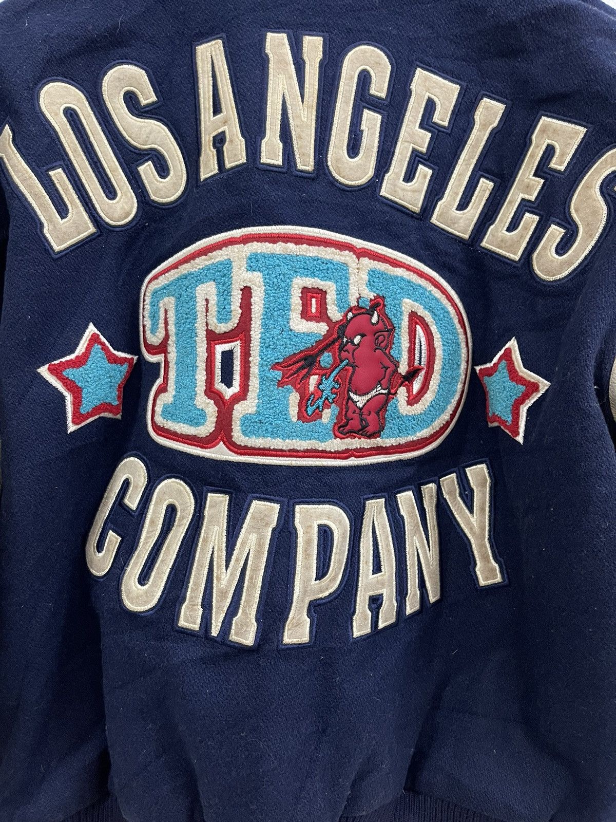 Tedman × Vintage Vintage Ted Company Devil Varsity Leather Jacket Size US M / EU 48-50 / 2 - 6 Thumbnail
