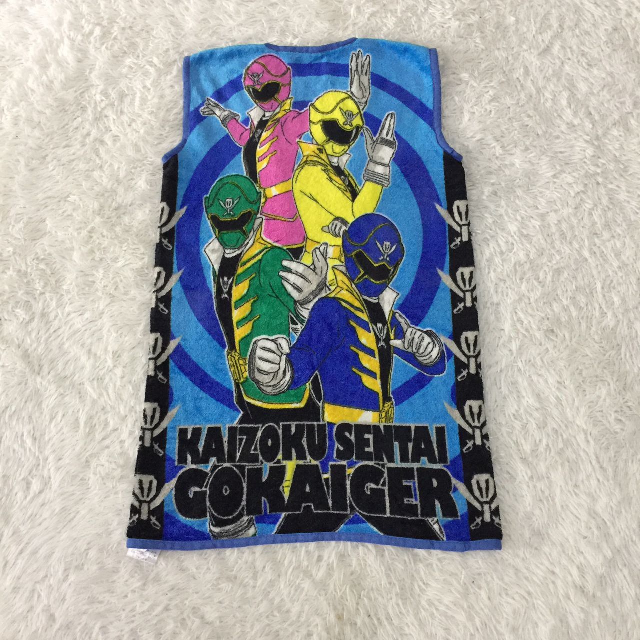 image of Vintage Cartoon Kaizoku Sentai Gokuiger Vest, Men's (Size Small)