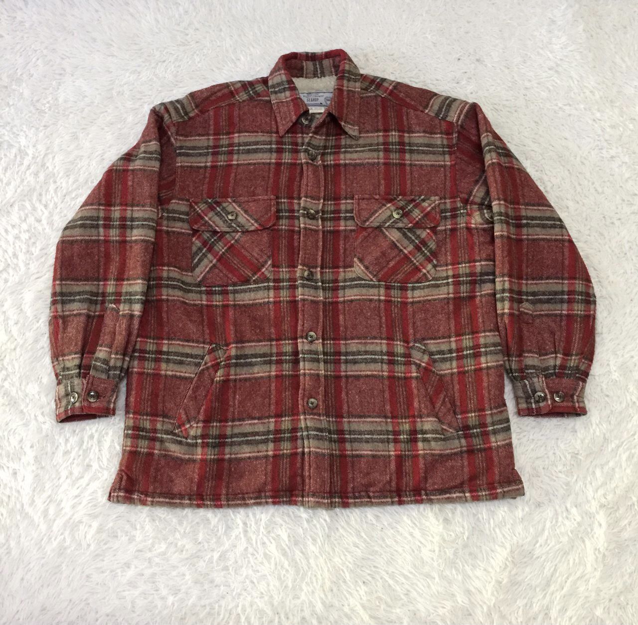 Flannel Seahop International Workers Equipment Button Up Size US M / EU 48-50 / 2 - 10 Thumbnail