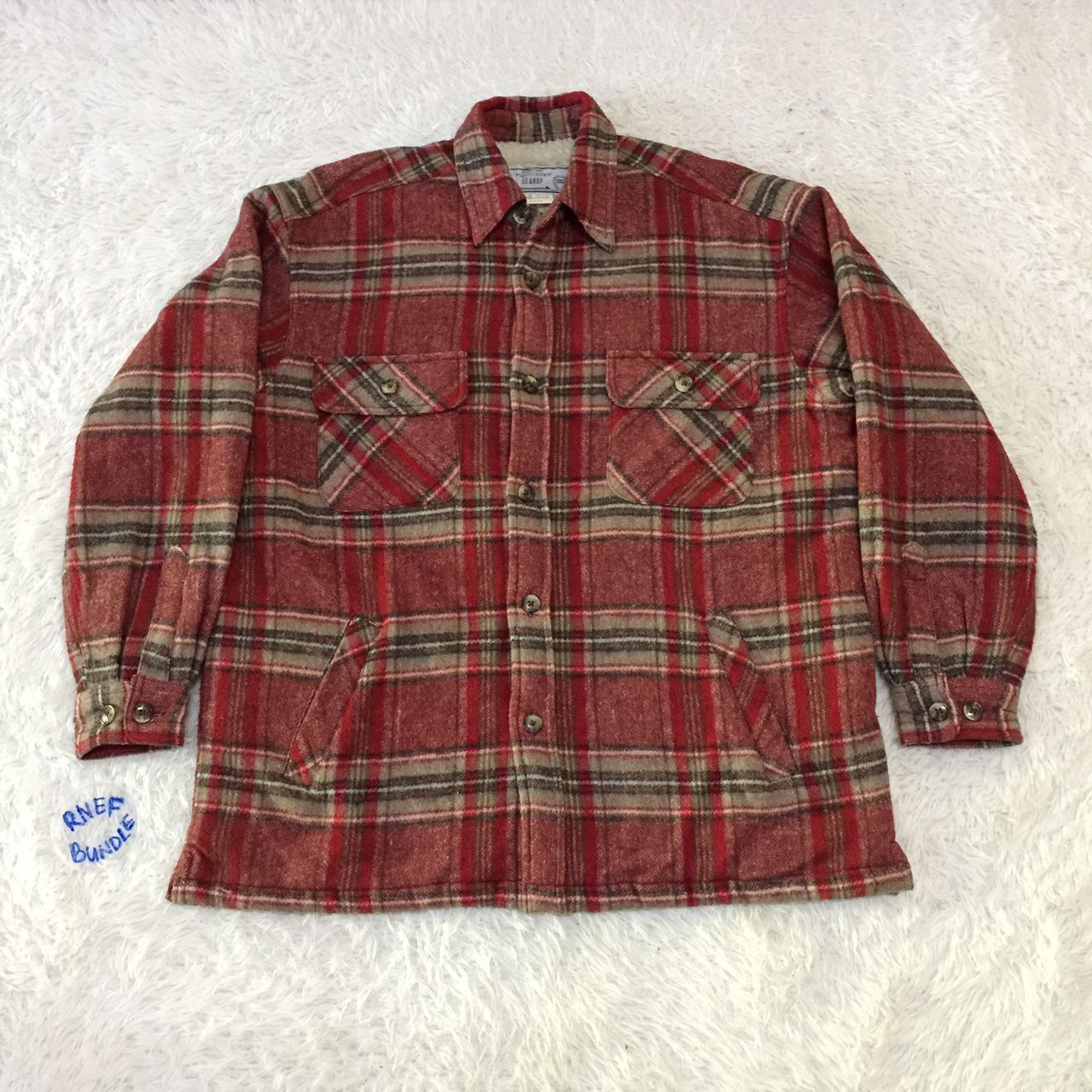 Flannel Seahop International Workers Equipment Button Up Size US M / EU 48-50 / 2 - 1 Thumbnail