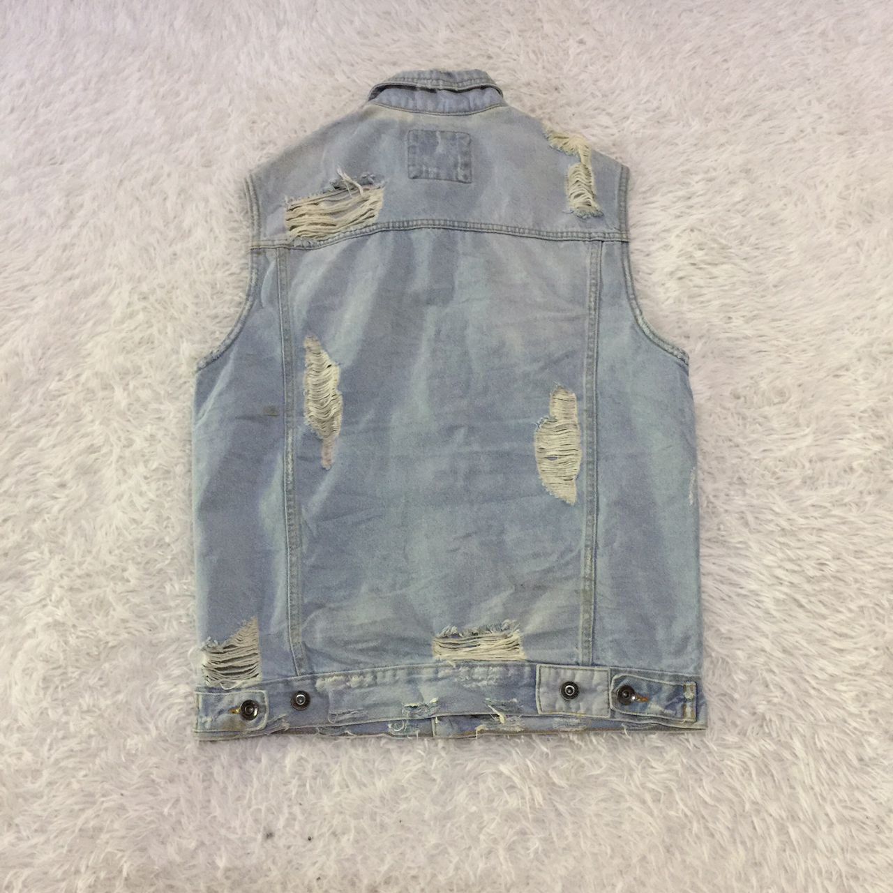 Zara Distressed zara man denim vest Size US M / EU 48-50 / 2 - 2 Thumbnail