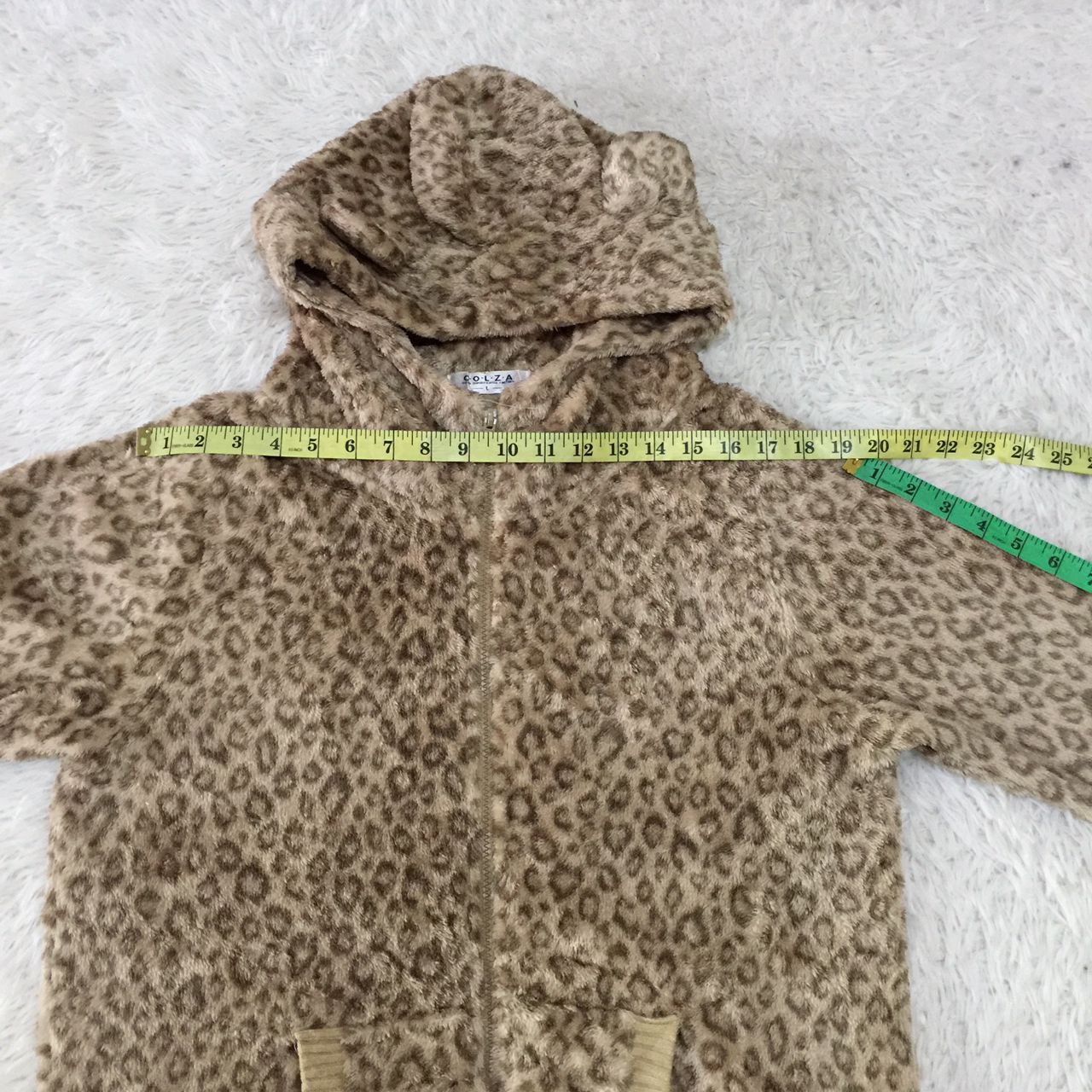 Japanese Brand Colza fleece leopard design hooded jacket Size US M / EU 48-50 / 2 - 4 Thumbnail