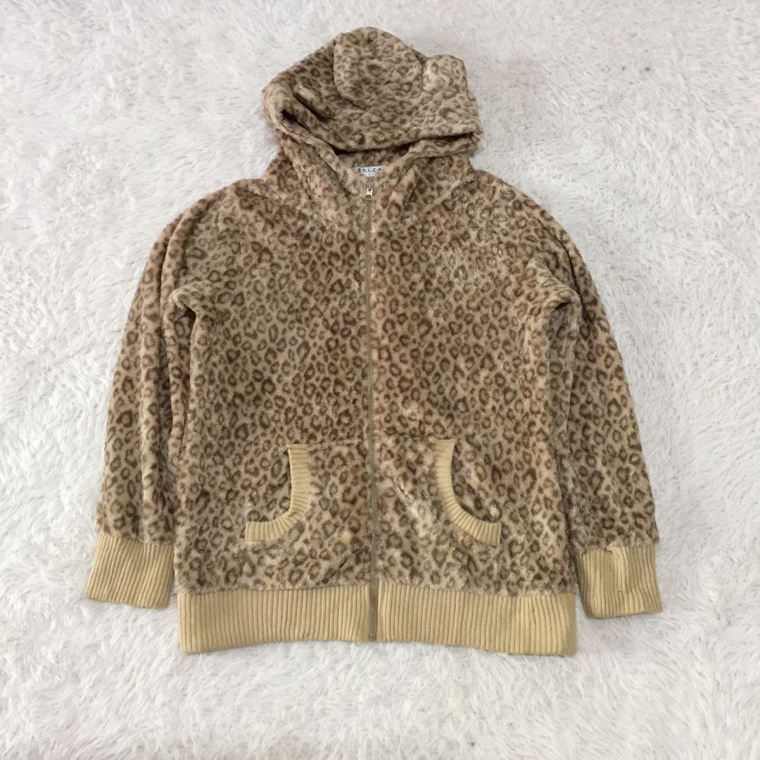 Japanese Brand Colza fleece leopard design hooded jacket Size US M / EU 48-50 / 2 - 9 Thumbnail