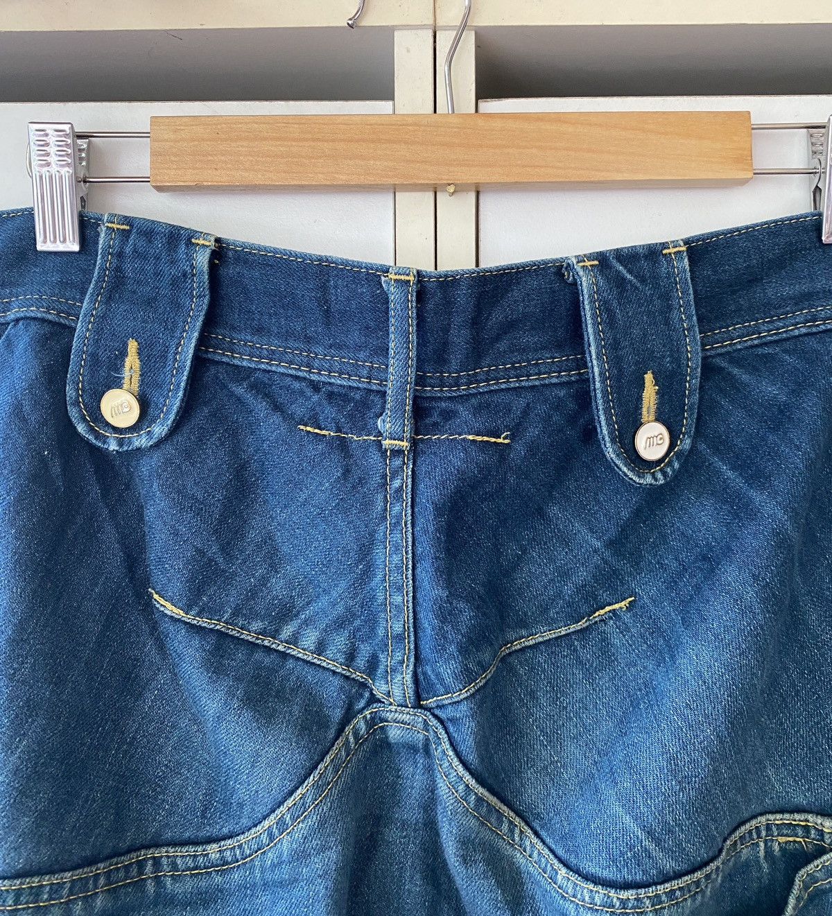 Japanese Brand MERCIBEAUCOUP ISSEY MIYAKE 3D POCKET DENIM Size US 30 / EU 46 - 7 Thumbnail