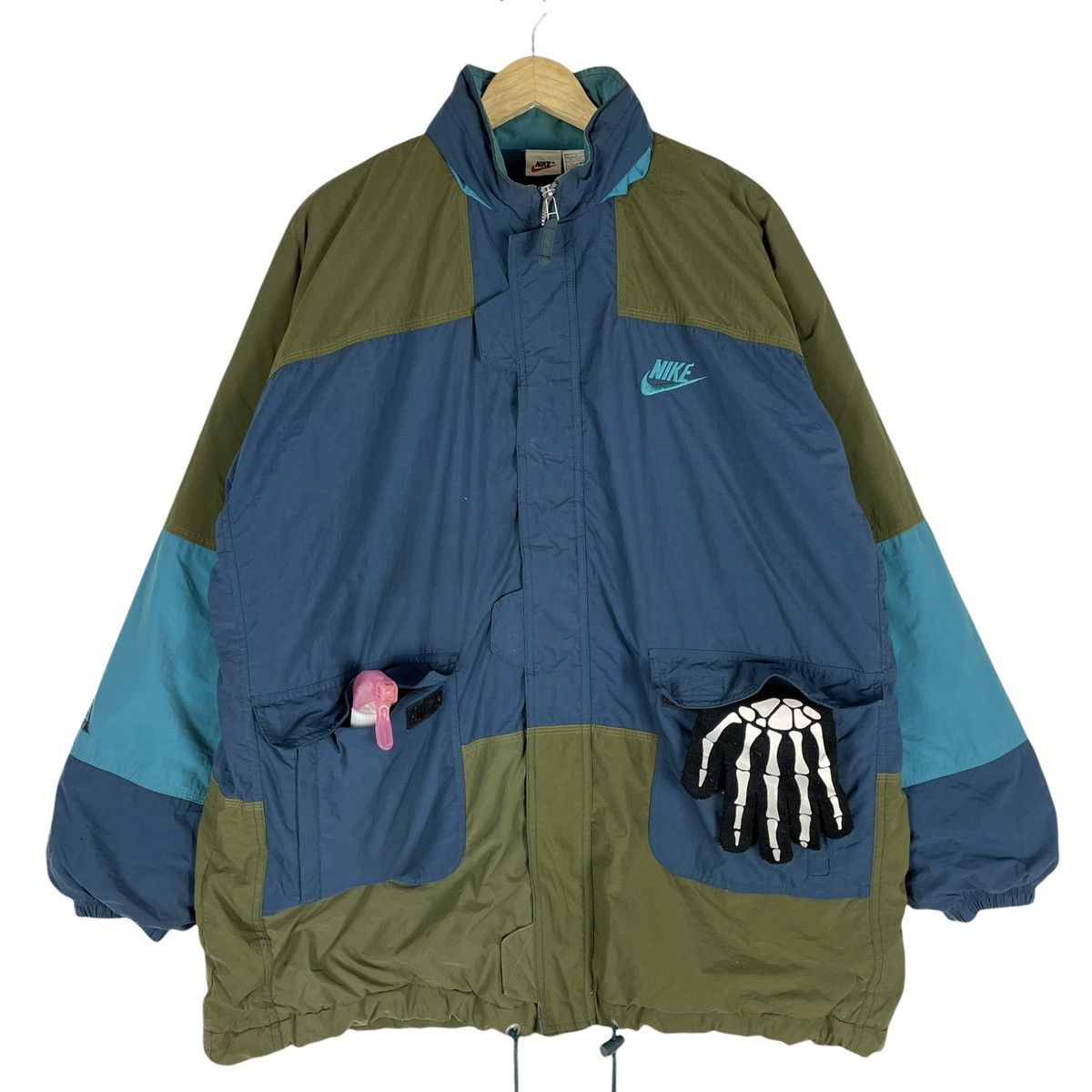 Nike ❄️90s NIKE ACG Stripped Block Hoodie Jacket Size US XL / EU 56 / 4 - 1 Thumbnail