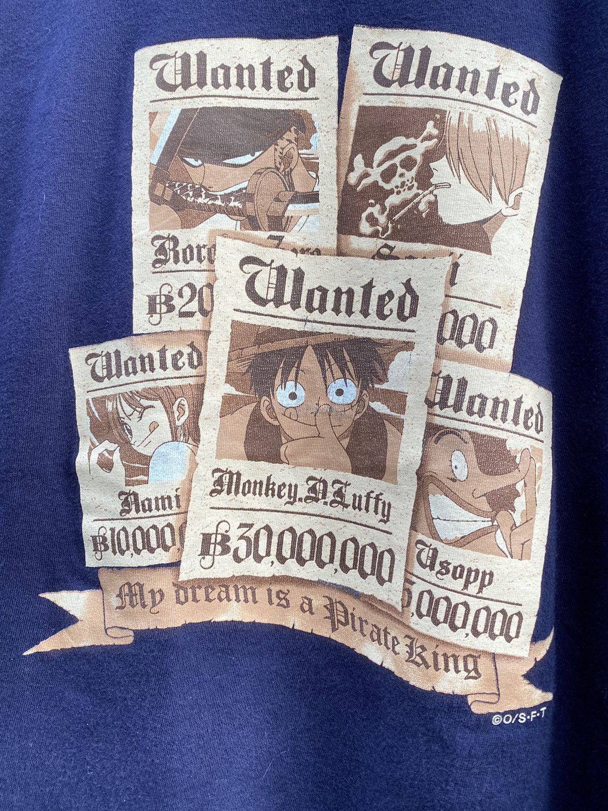 Anime × Japanese Brand × Vintage VINTAGE ONE PIECE ALL CREW EARLY BOUNTY HUNTER T SHIRT Size US M / EU 48-50 / 2 - 7 Thumbnail