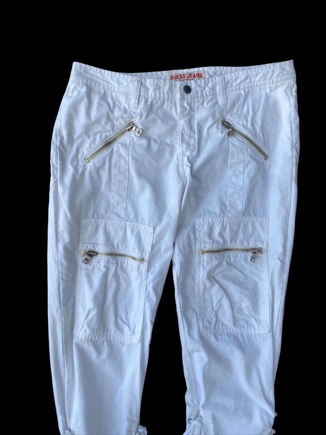 Georges Marciano Vintage Guess Jeans Tactical Multi Pocket Drawstring Size US 32 / EU 48 - 4 Thumbnail