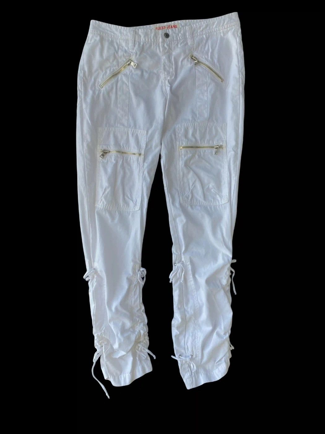 Georges Marciano Vintage Guess Jeans Tactical Multi Pocket Drawstring Size US 32 / EU 48 - 2 Thumbnail